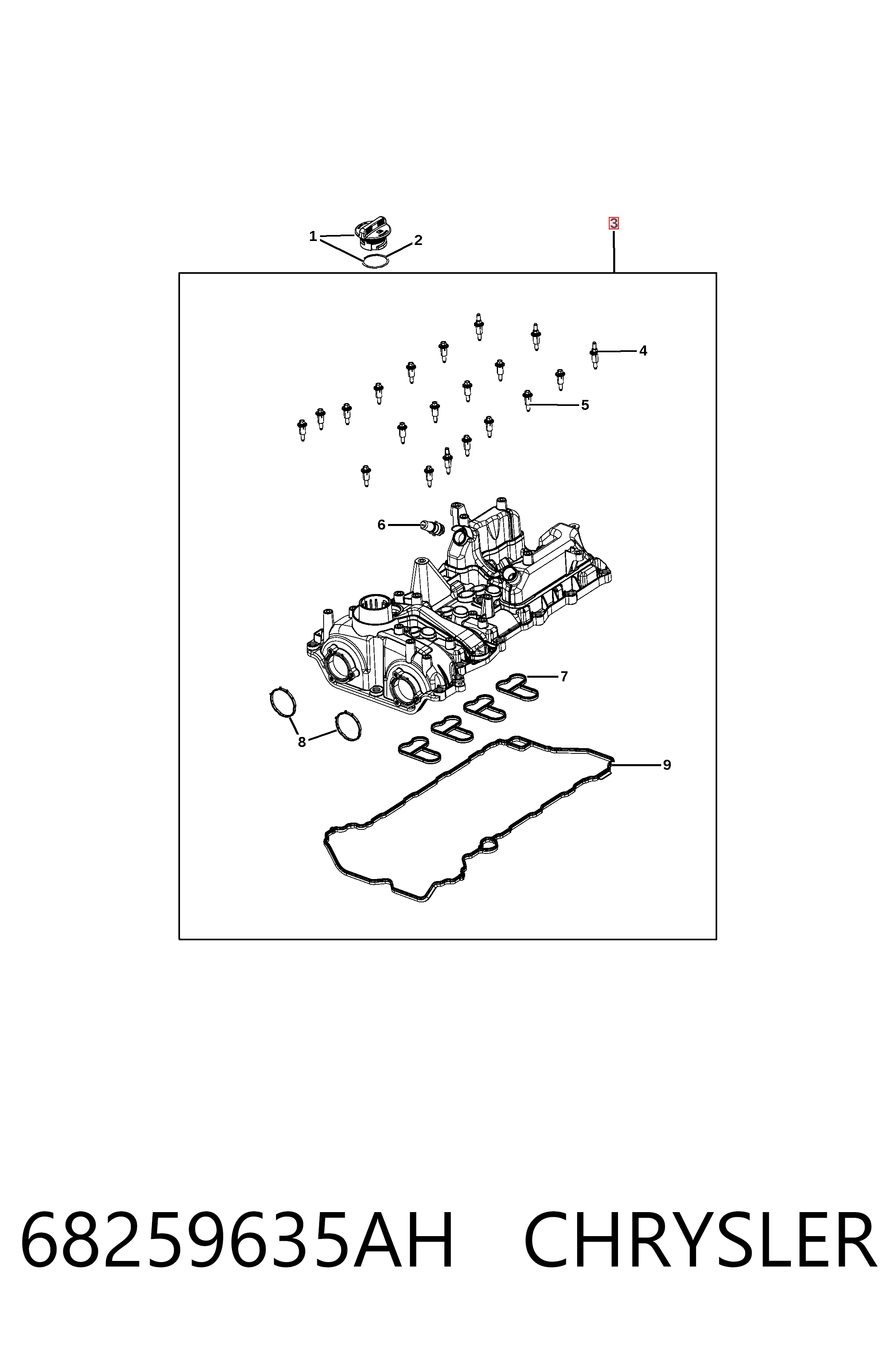  Fiat/Alfa/Lancia K68259635AI ціна, від 126.69 USD