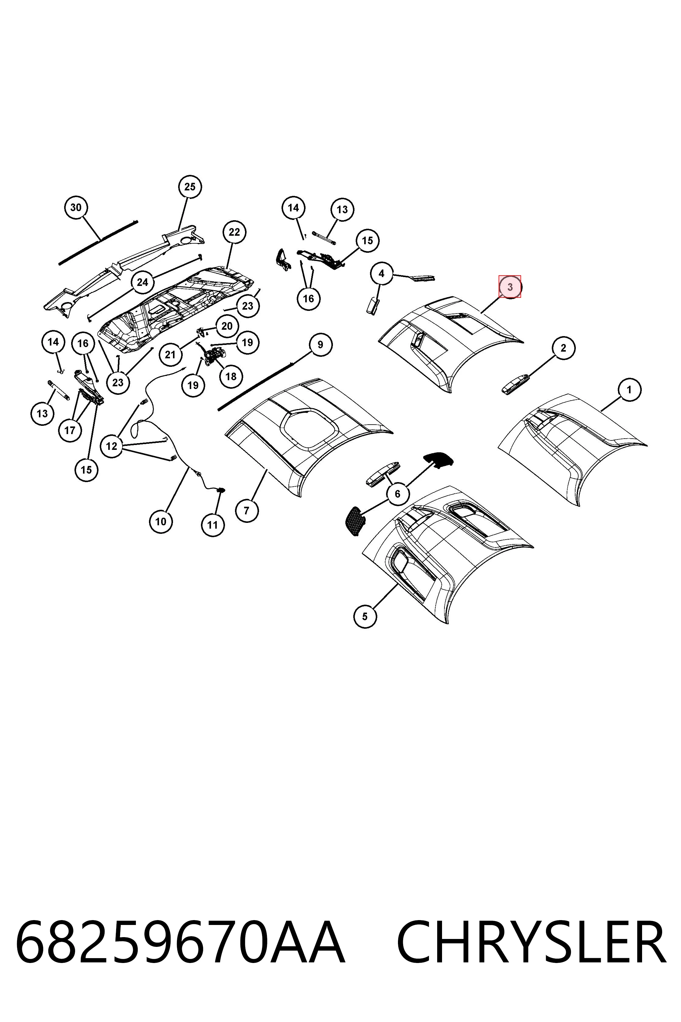 3124031Q Polcar Капот