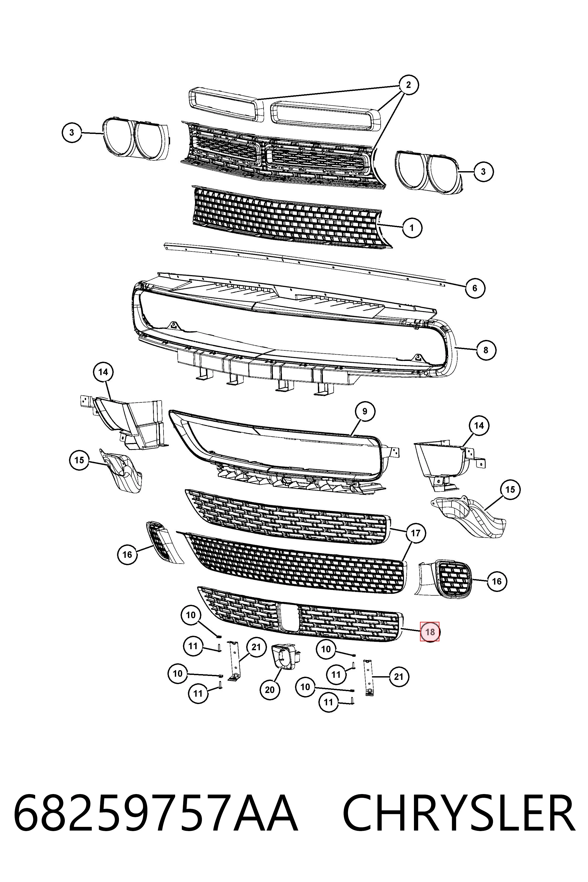 68259757AA Chrysler 