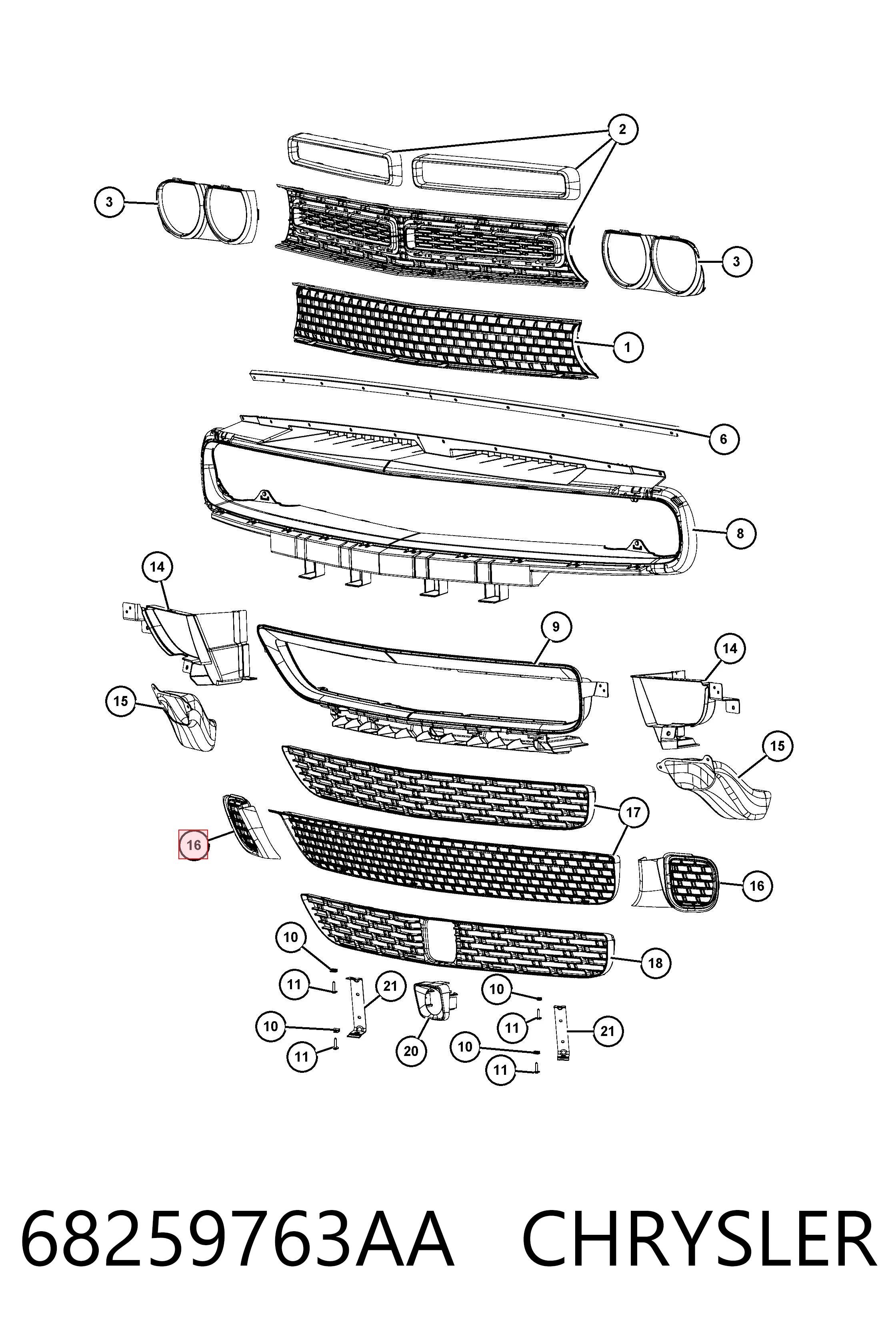 68259763AA Chrysler 