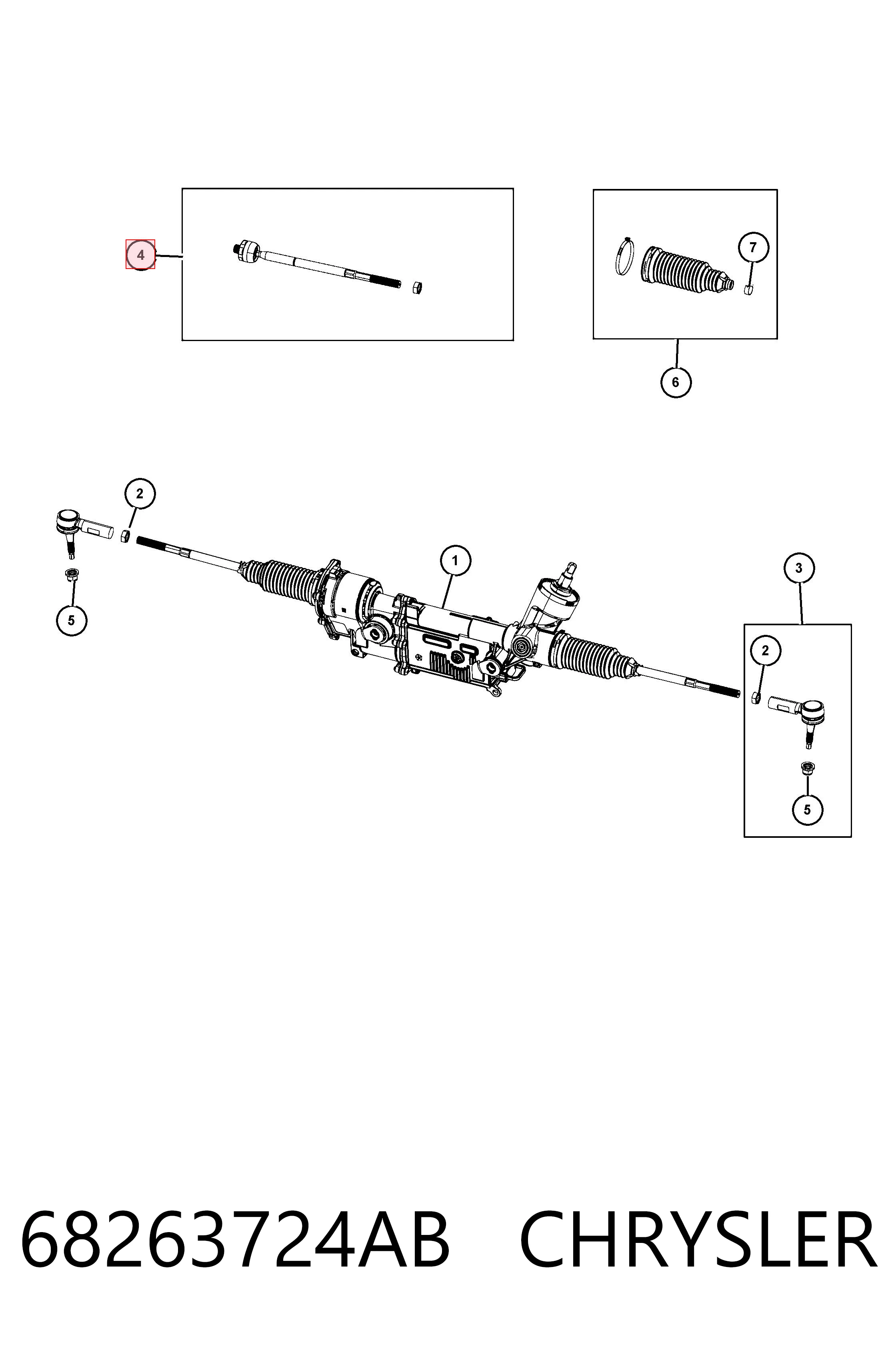 Купити AMGEV801301 Moog Тяга рульова поздовжня