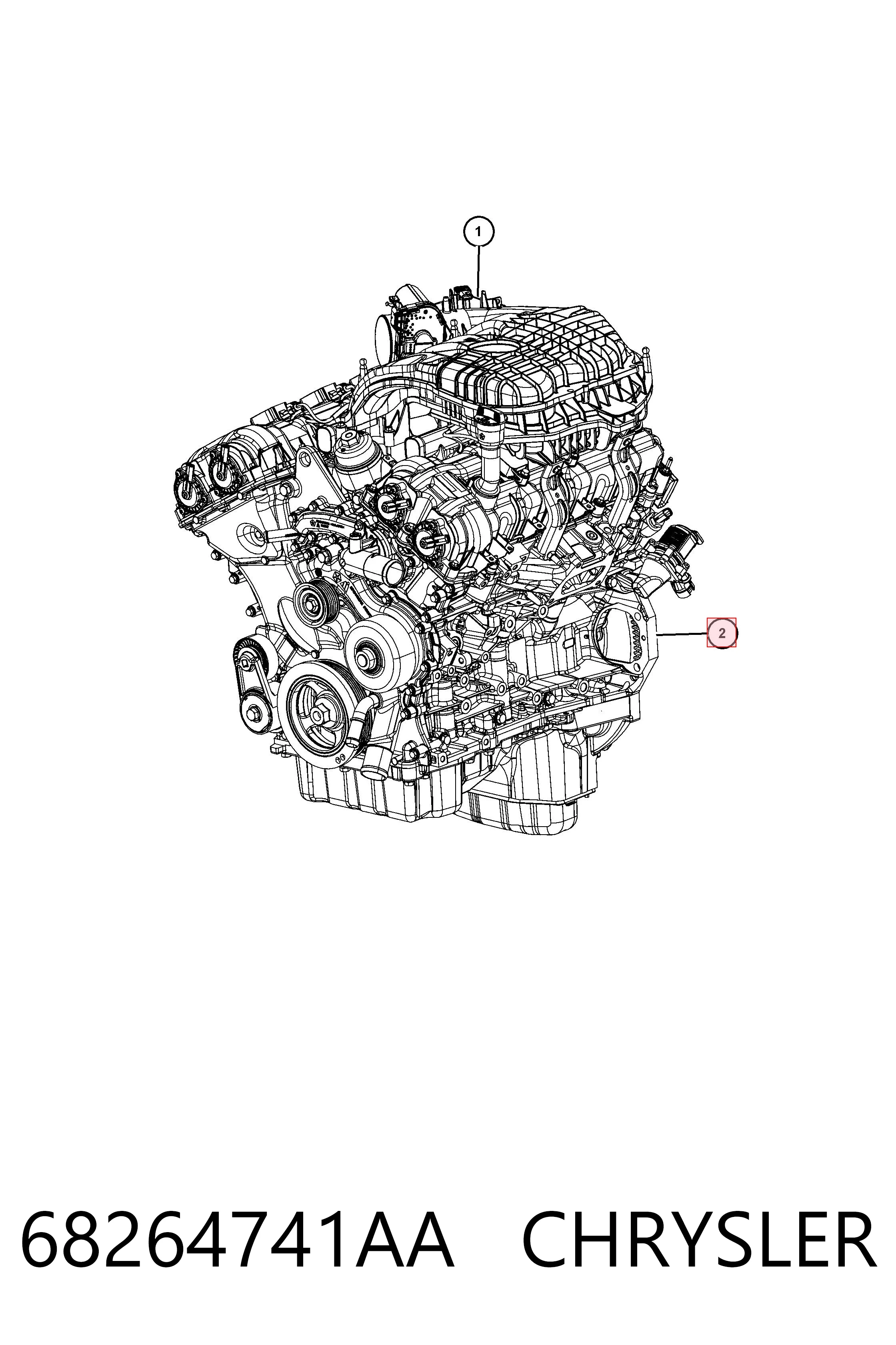 Купити K68082646AD Fiat/Alfa/Lancia 