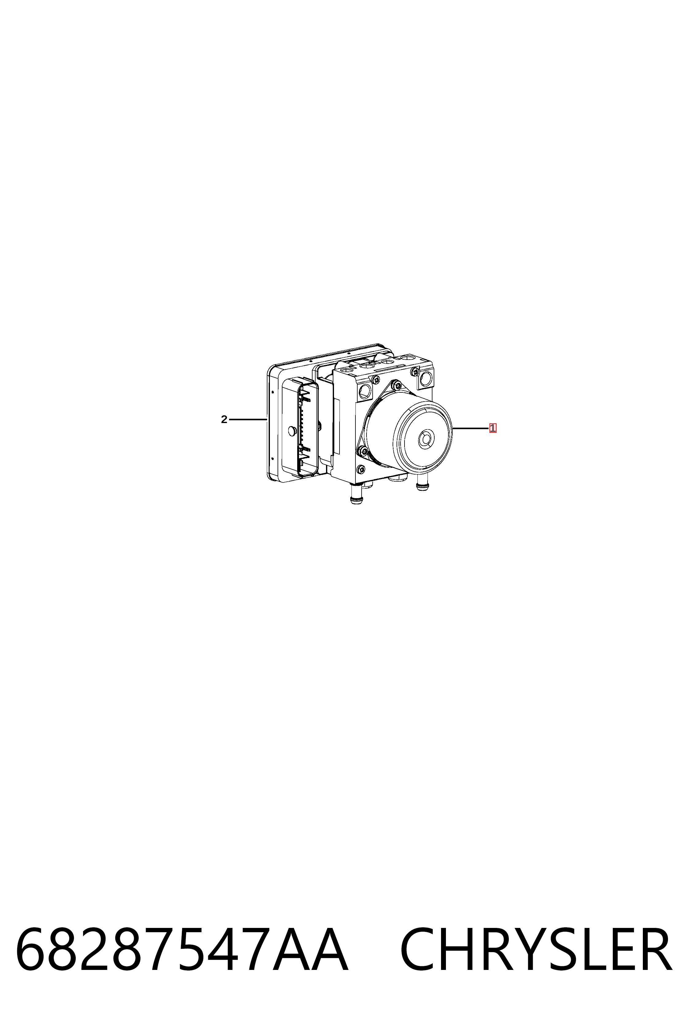 Блок АБС гідравлічний Fiat/Alfa/Lancia K68372722AA ціна, від 82.57 USD