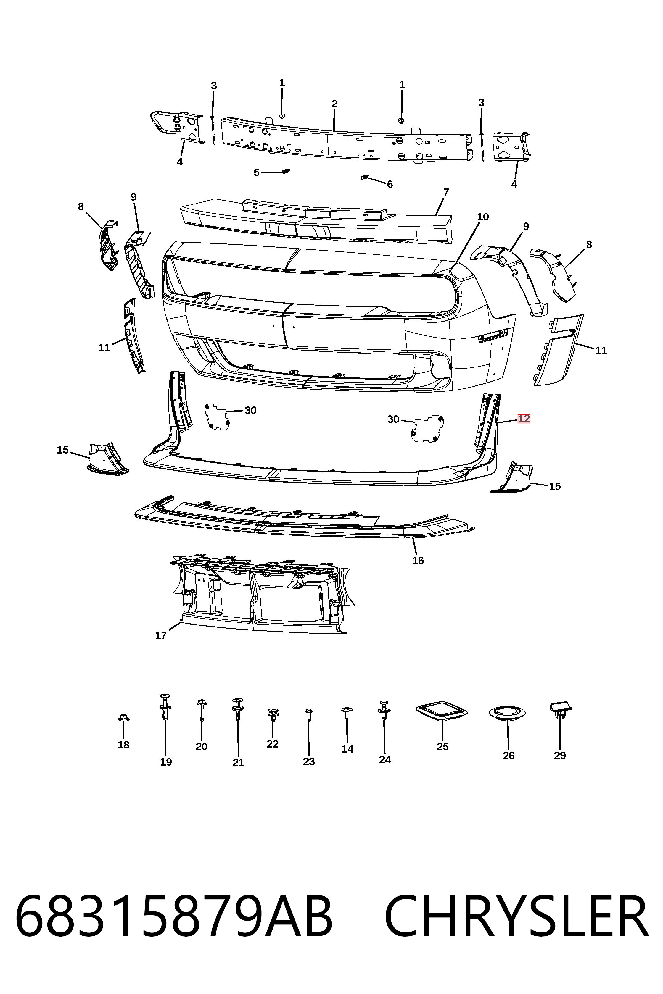 K68315879AB Fiat/Alfa/Lancia 