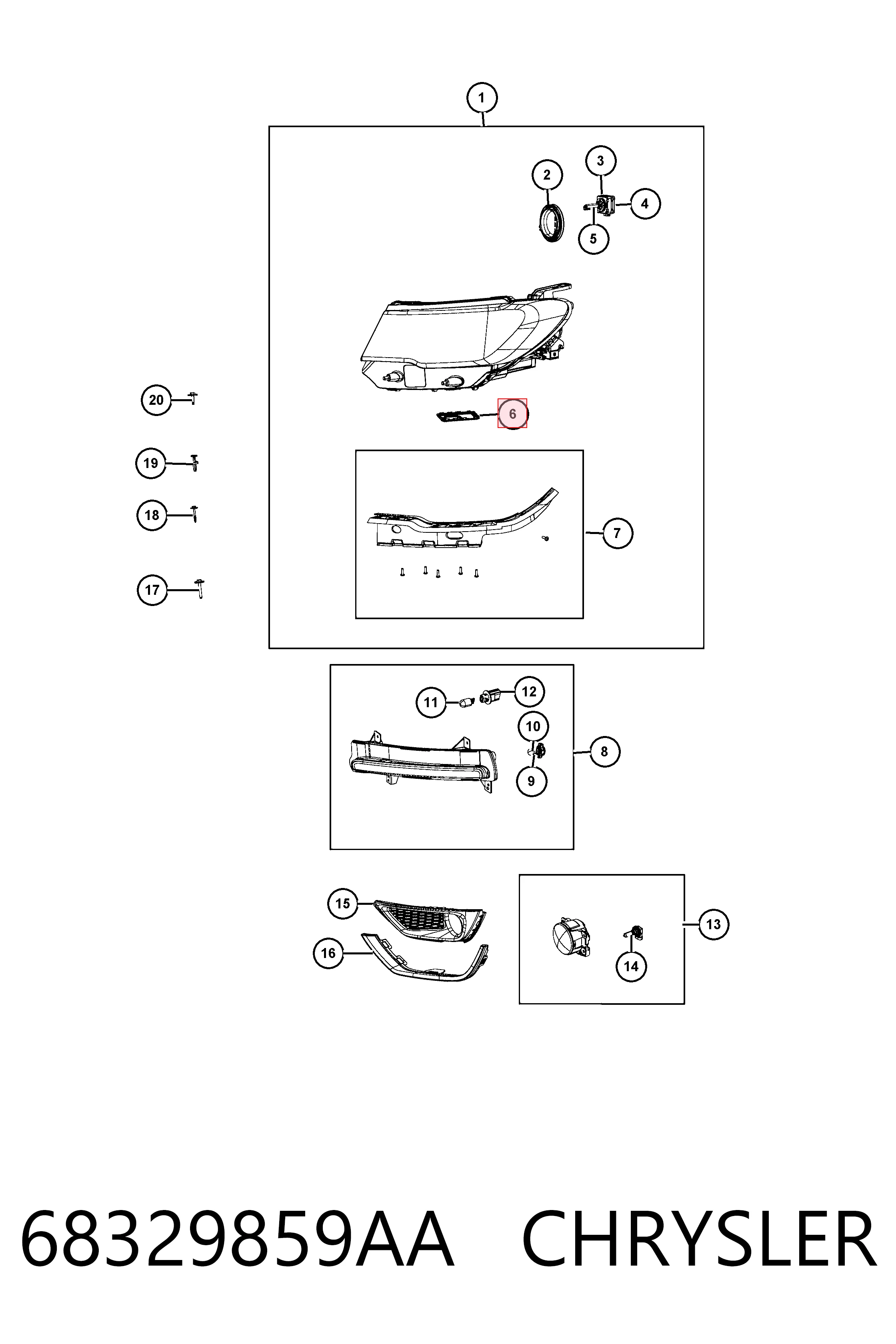 68329859AA Chrysler 