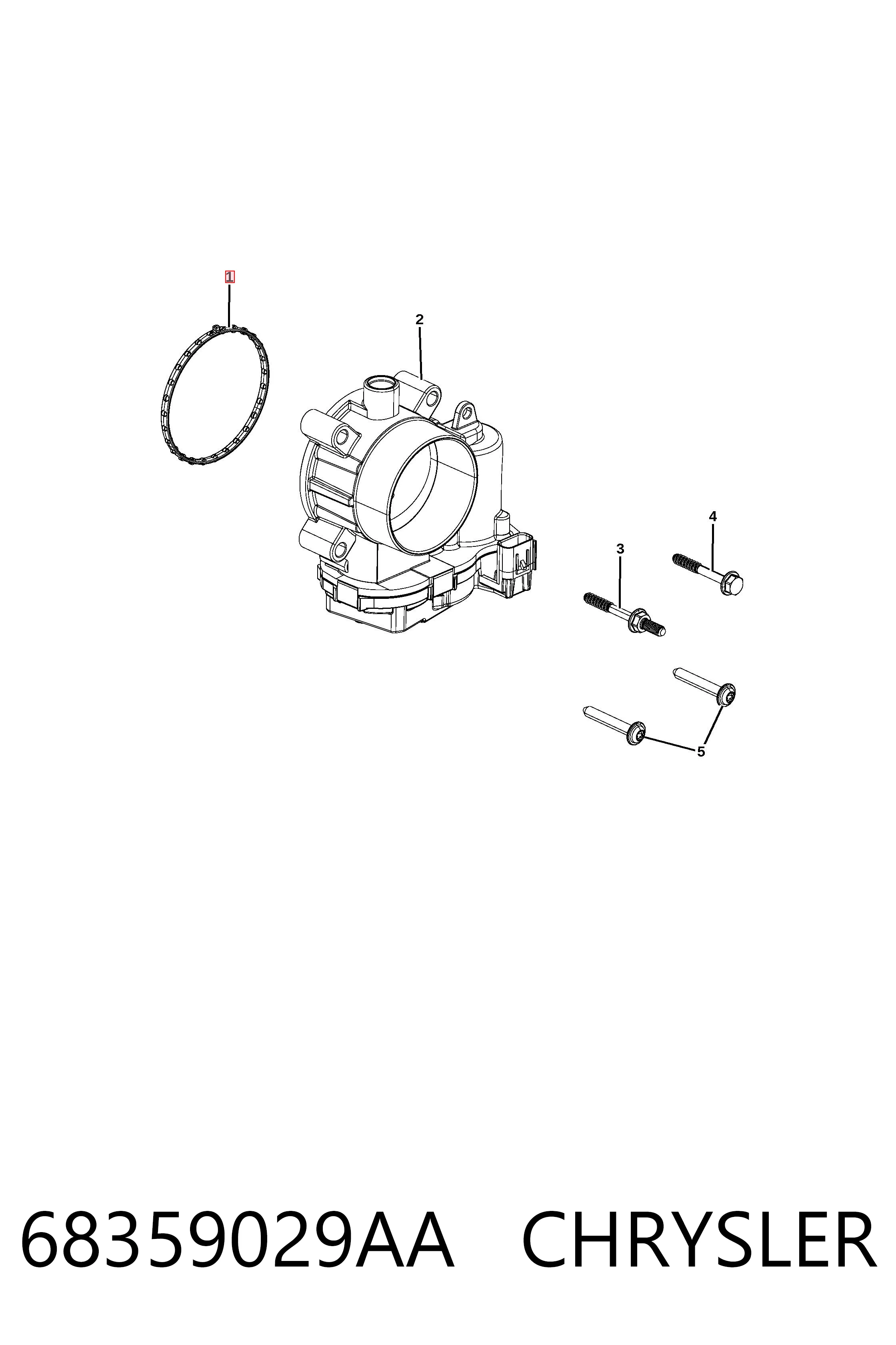 68359029AA Chrysler Датчик наддува
