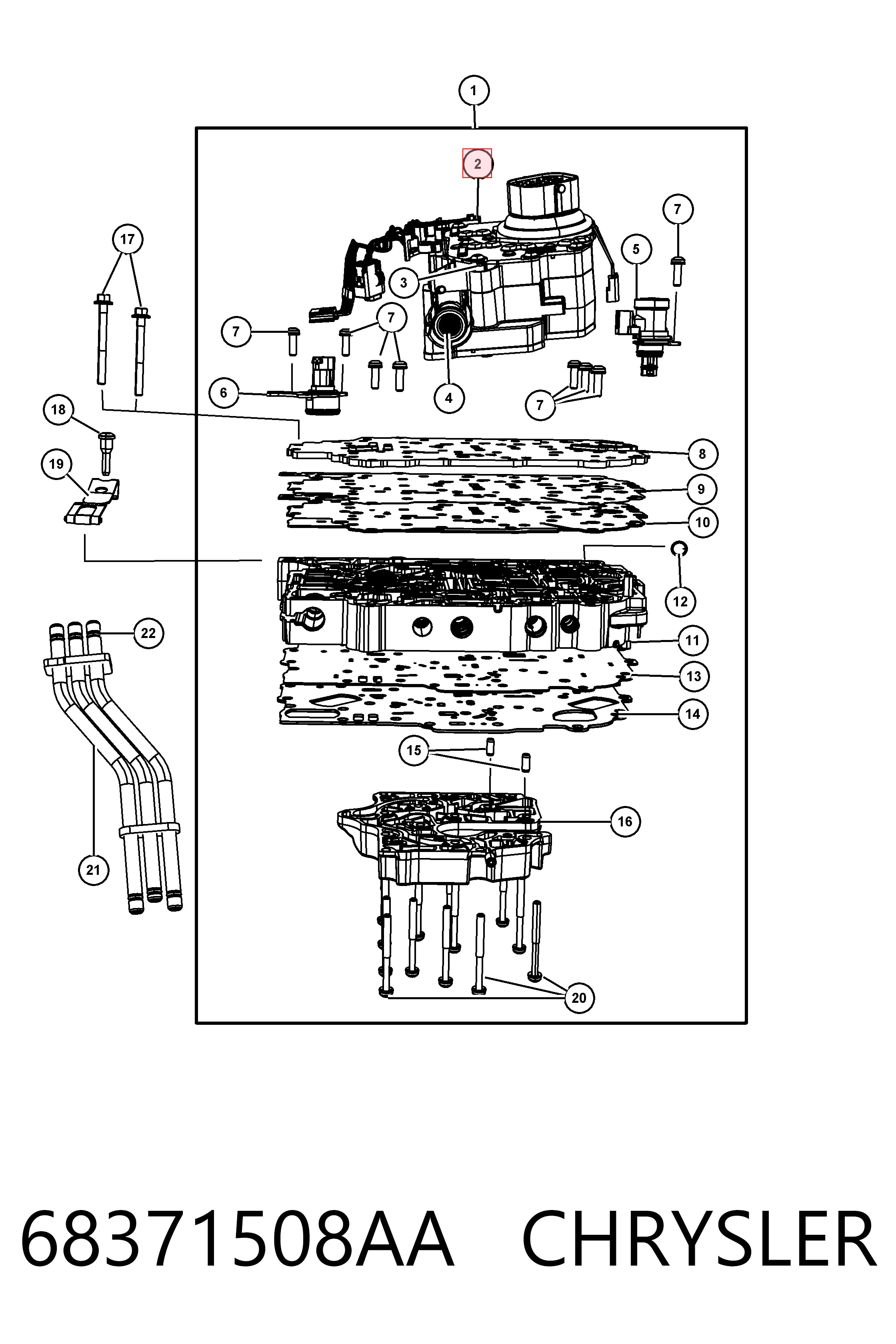 68371508AA Chrysler Соленоїд автоматичної коробки передач