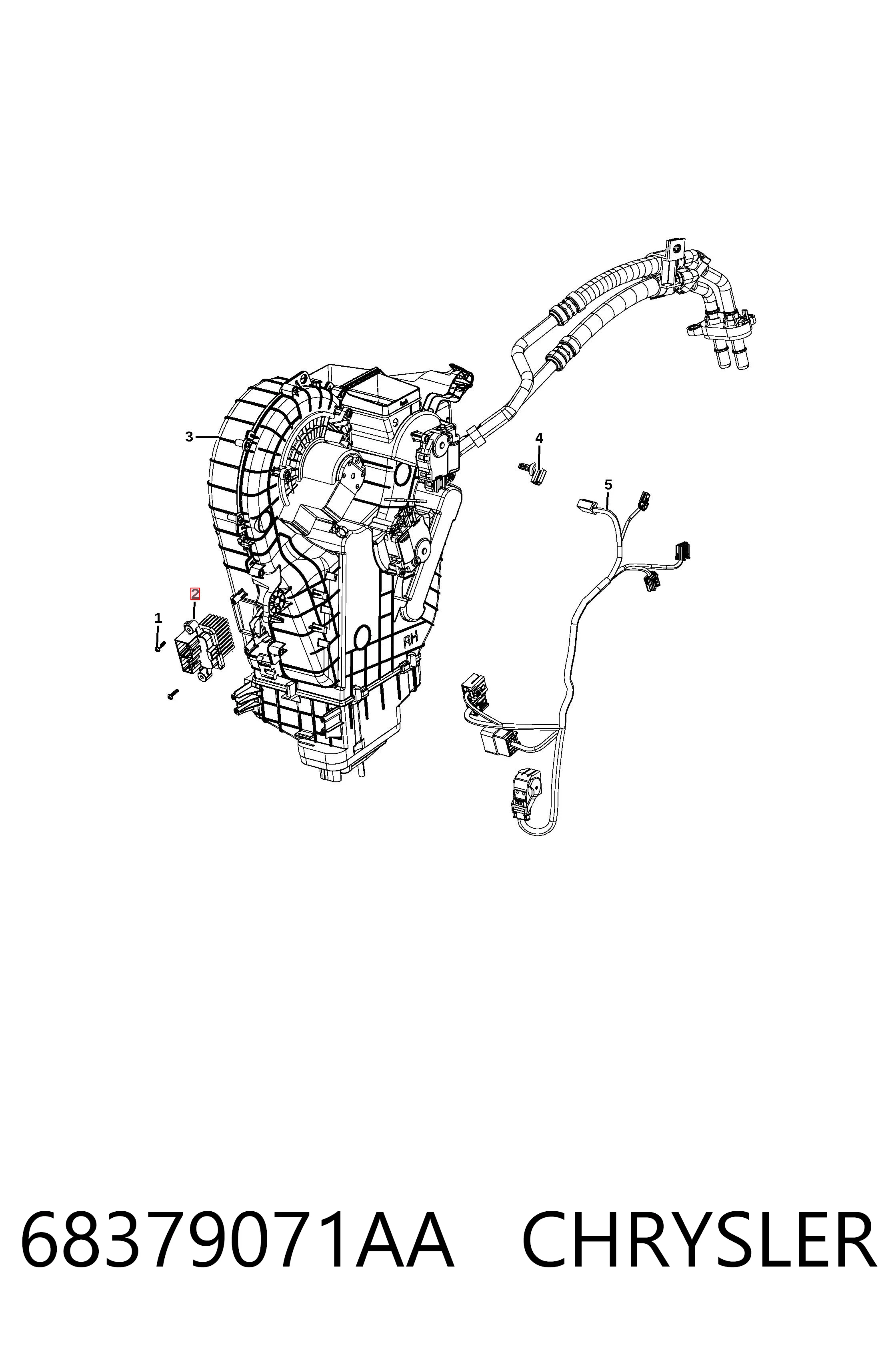 68379071AA Chrysler Регулятор оборотів пічки