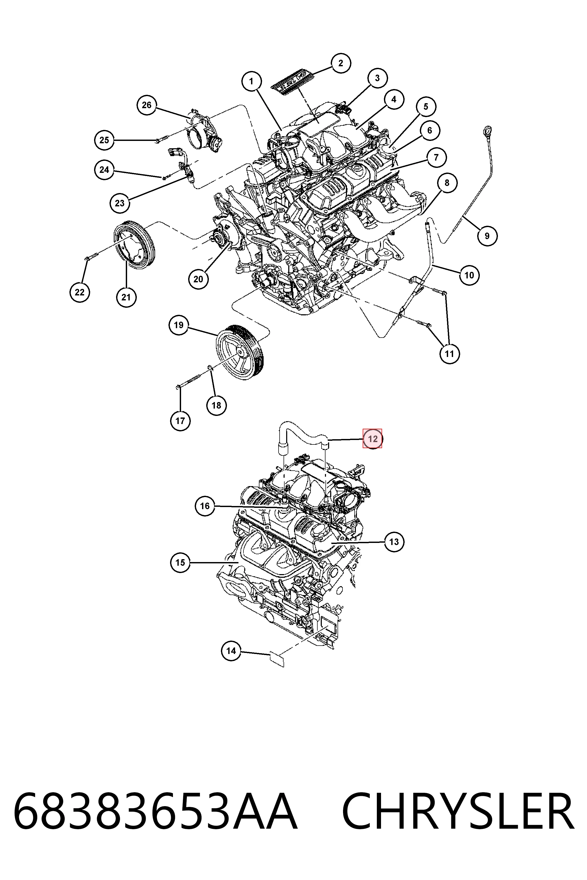 68383653AA Chrysler 