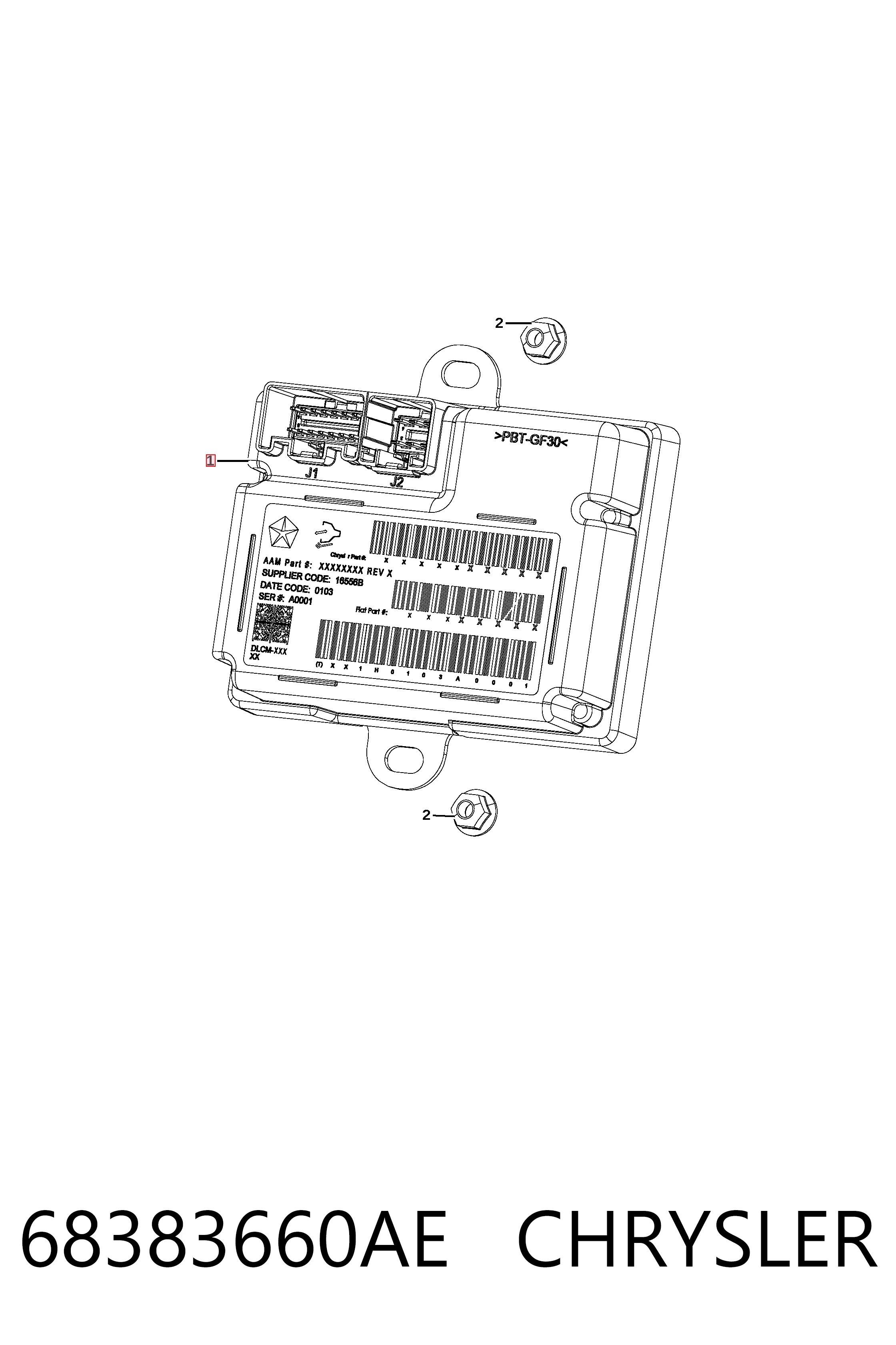 Fiat/Alfa/Lancia K68308880AA ціна, від 22.80 USD