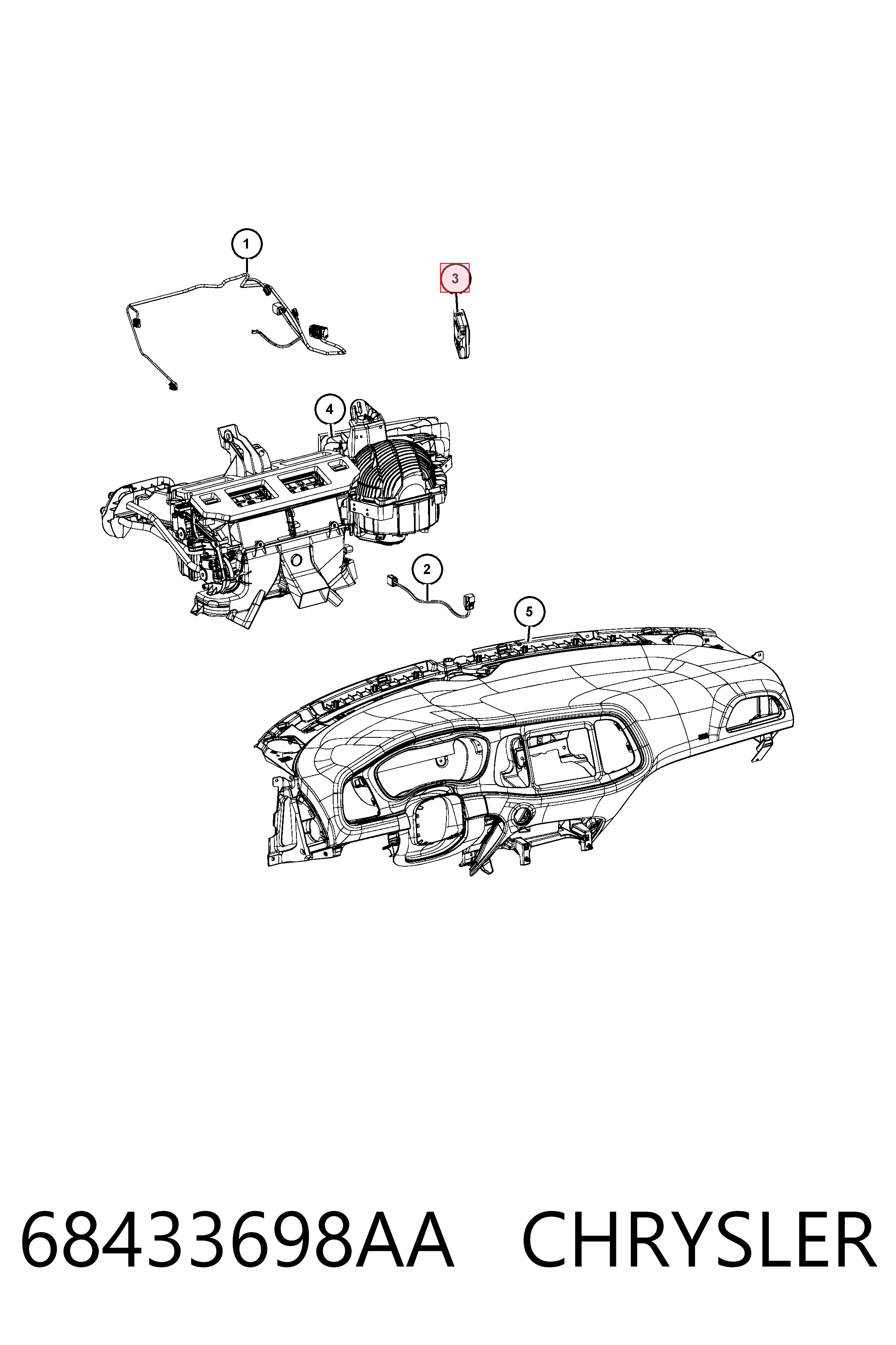 68433698AA Chrysler Регулятор оборотів пічки