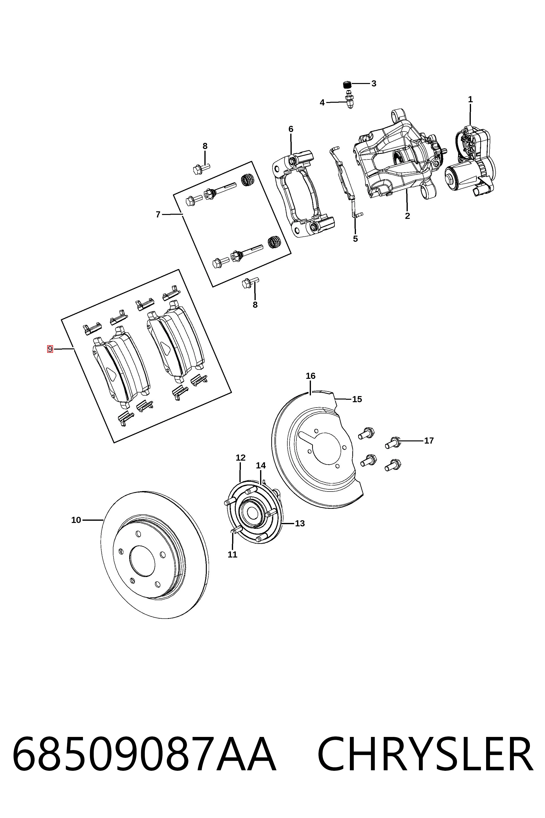 Купити 161901 Power Stop Задні колодки