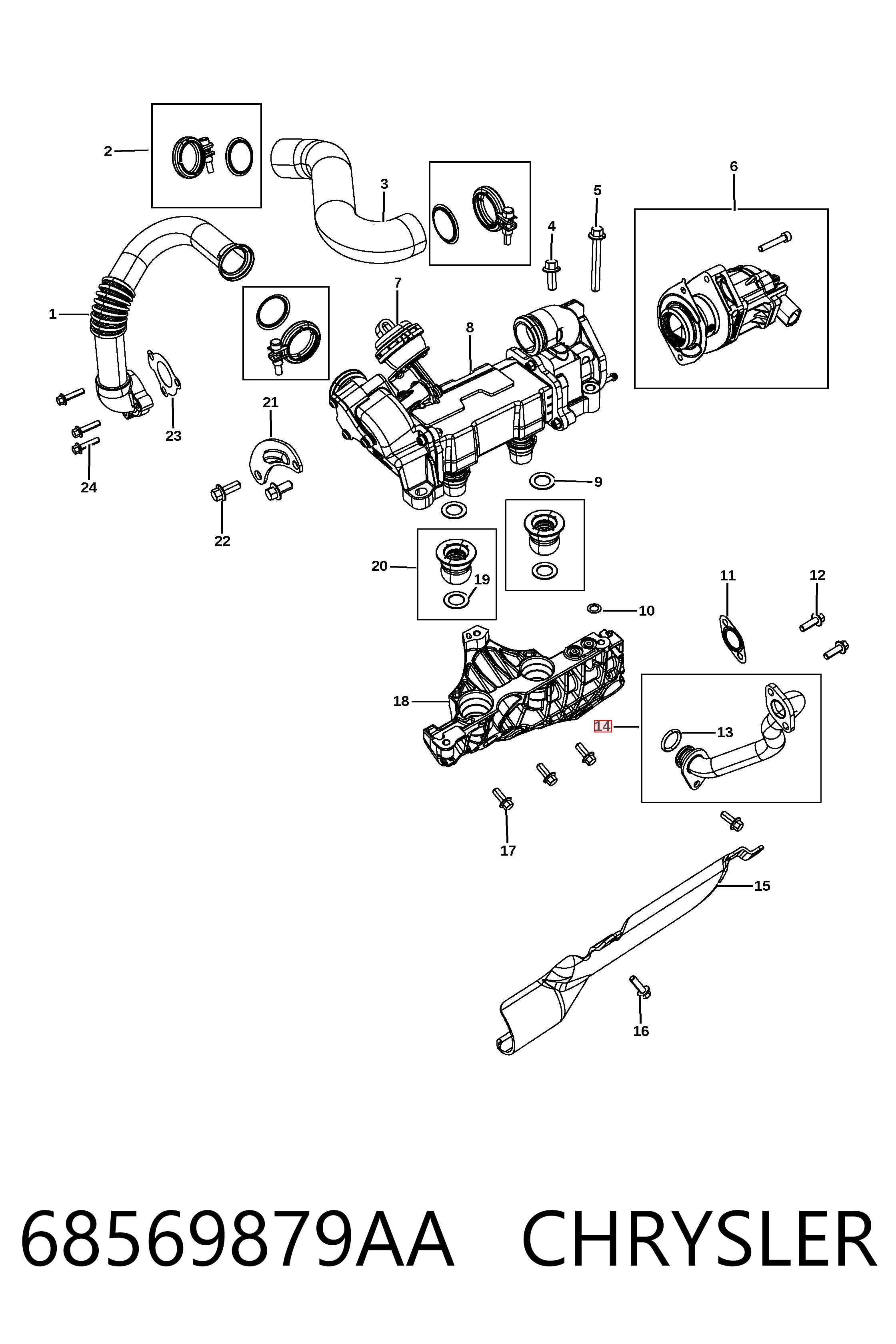  Fiat/Alfa/Lancia K68569879AA ціна, від 43.45 USD