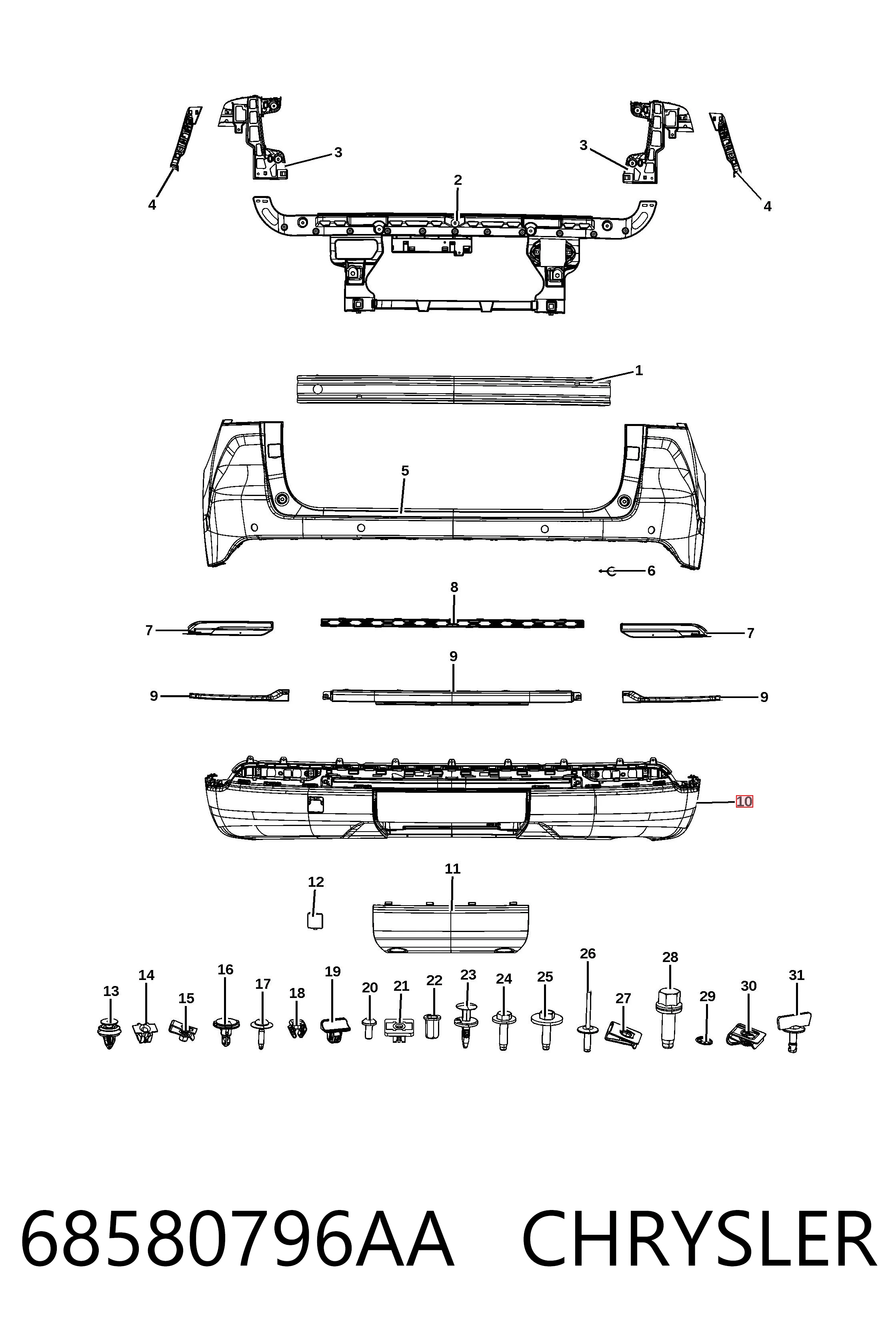 68580796AA Chrysler