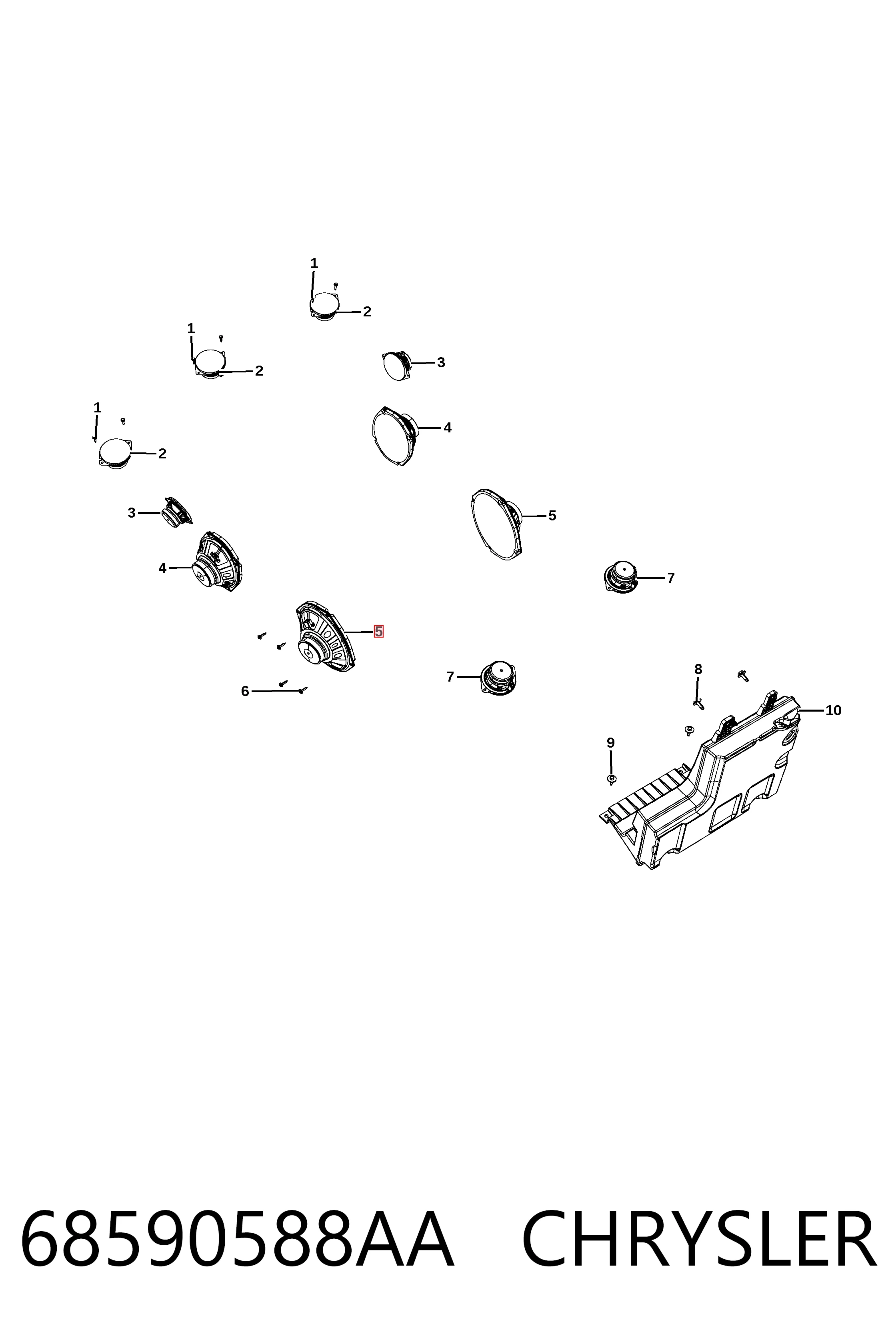 Купити K68043032AC Fiat/Alfa/Lancia 