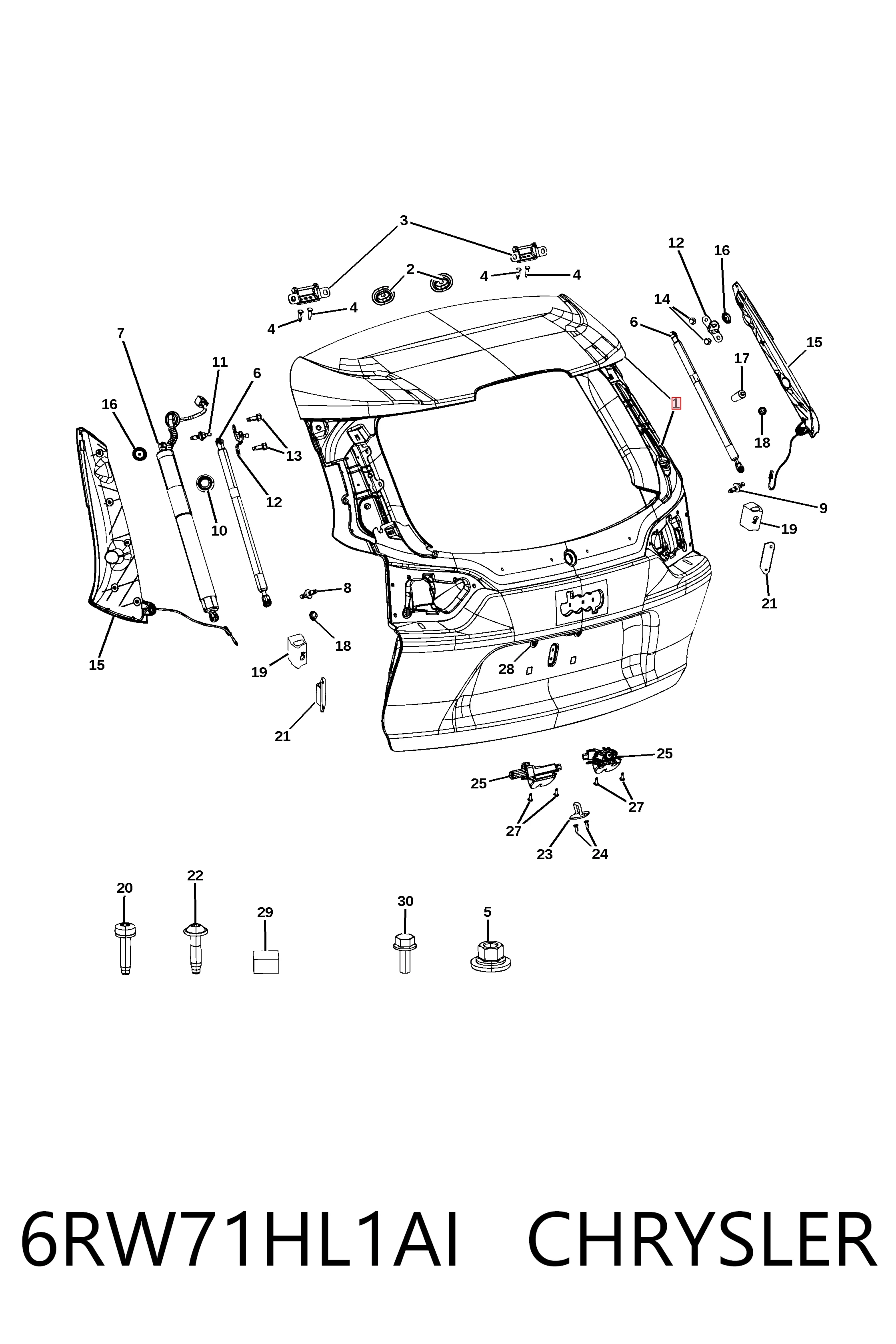 K6RW71HL1AI Fiat/Alfa/Lancia Треті двері