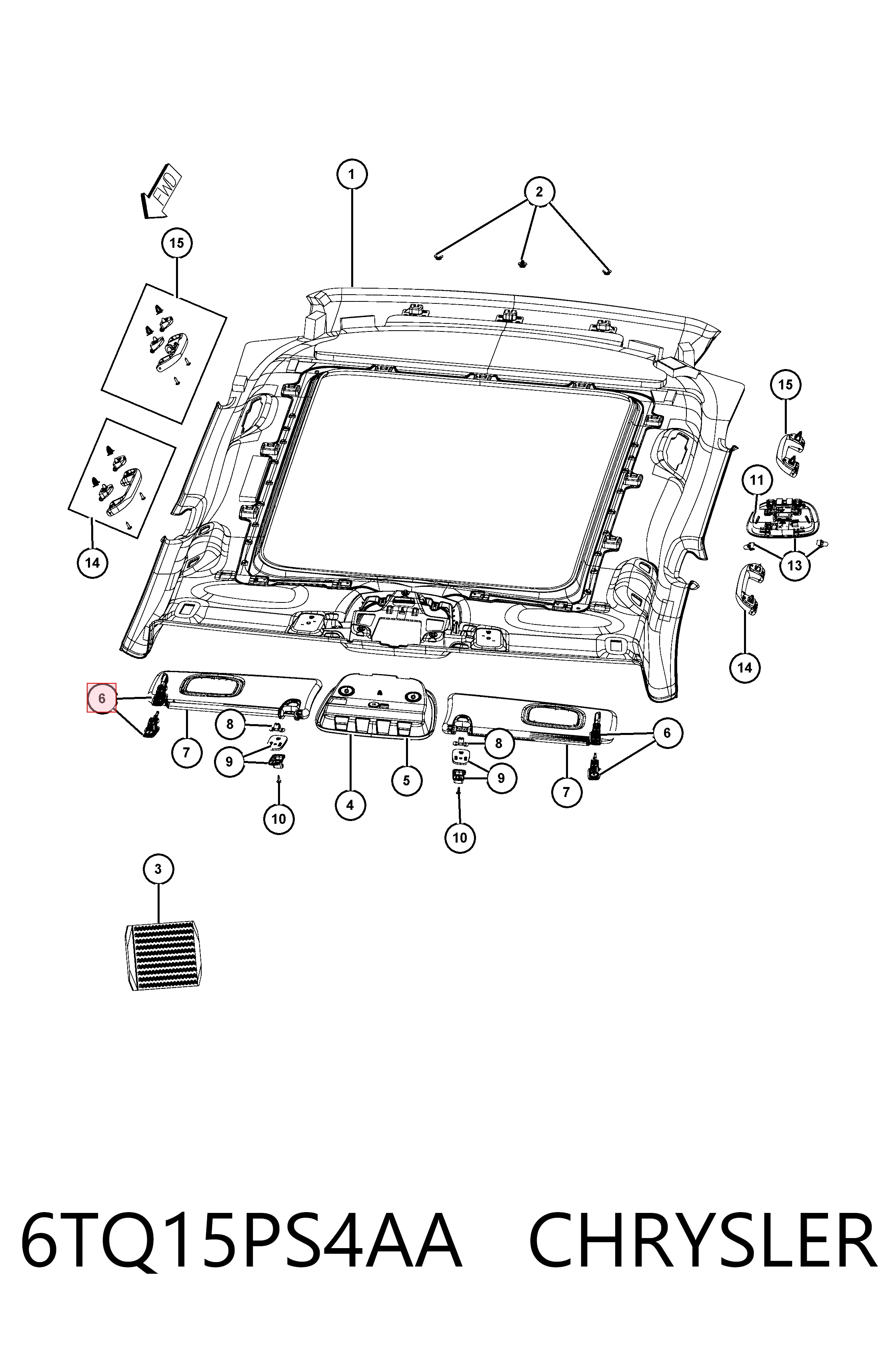 Купити K5SY75PS4AC Fiat/Alfa/Lancia Козирок сонцезахисний