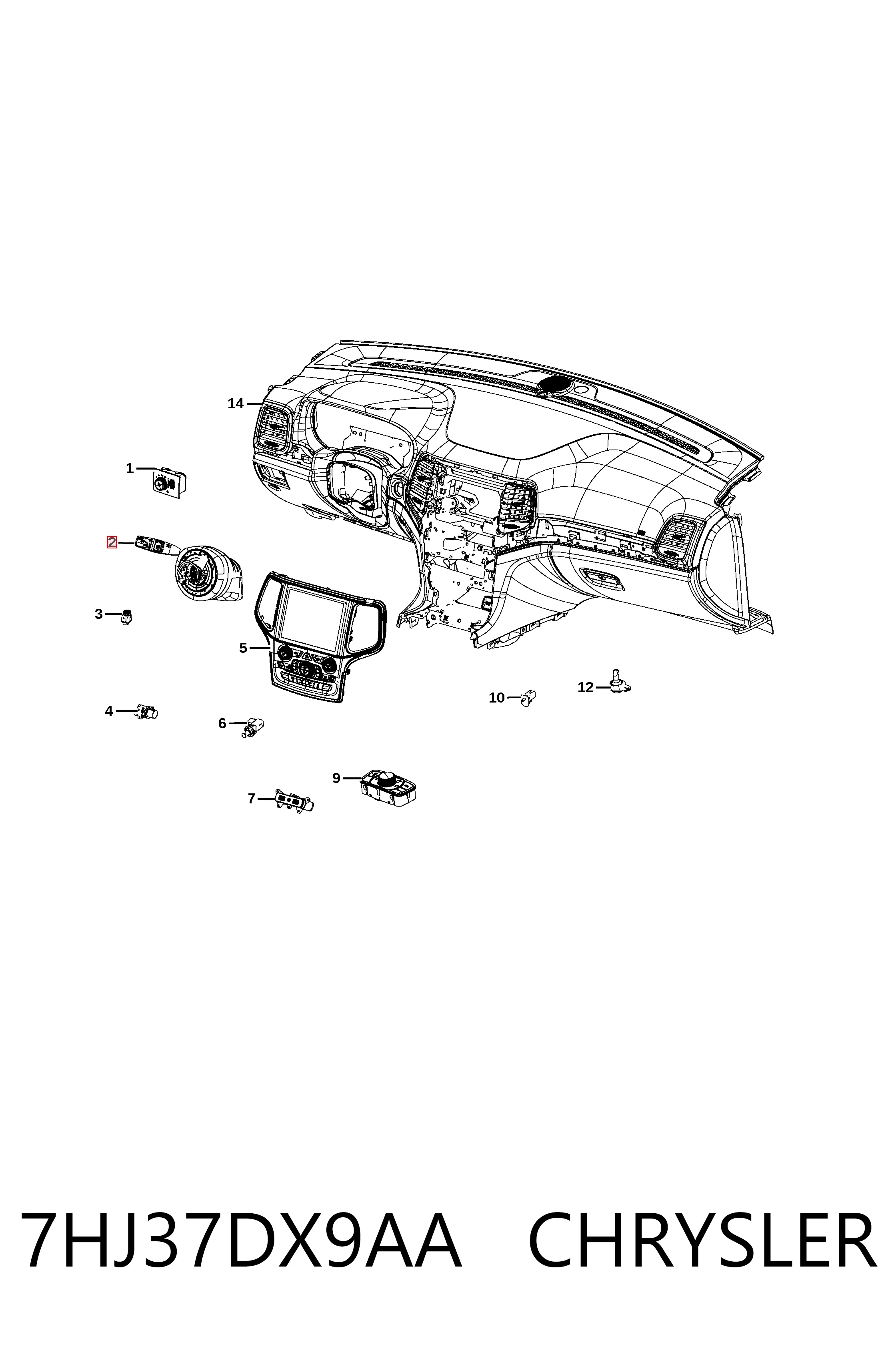  Fiat/Alfa/Lancia K6NE97DX9AB ціна, від 31.67 USD