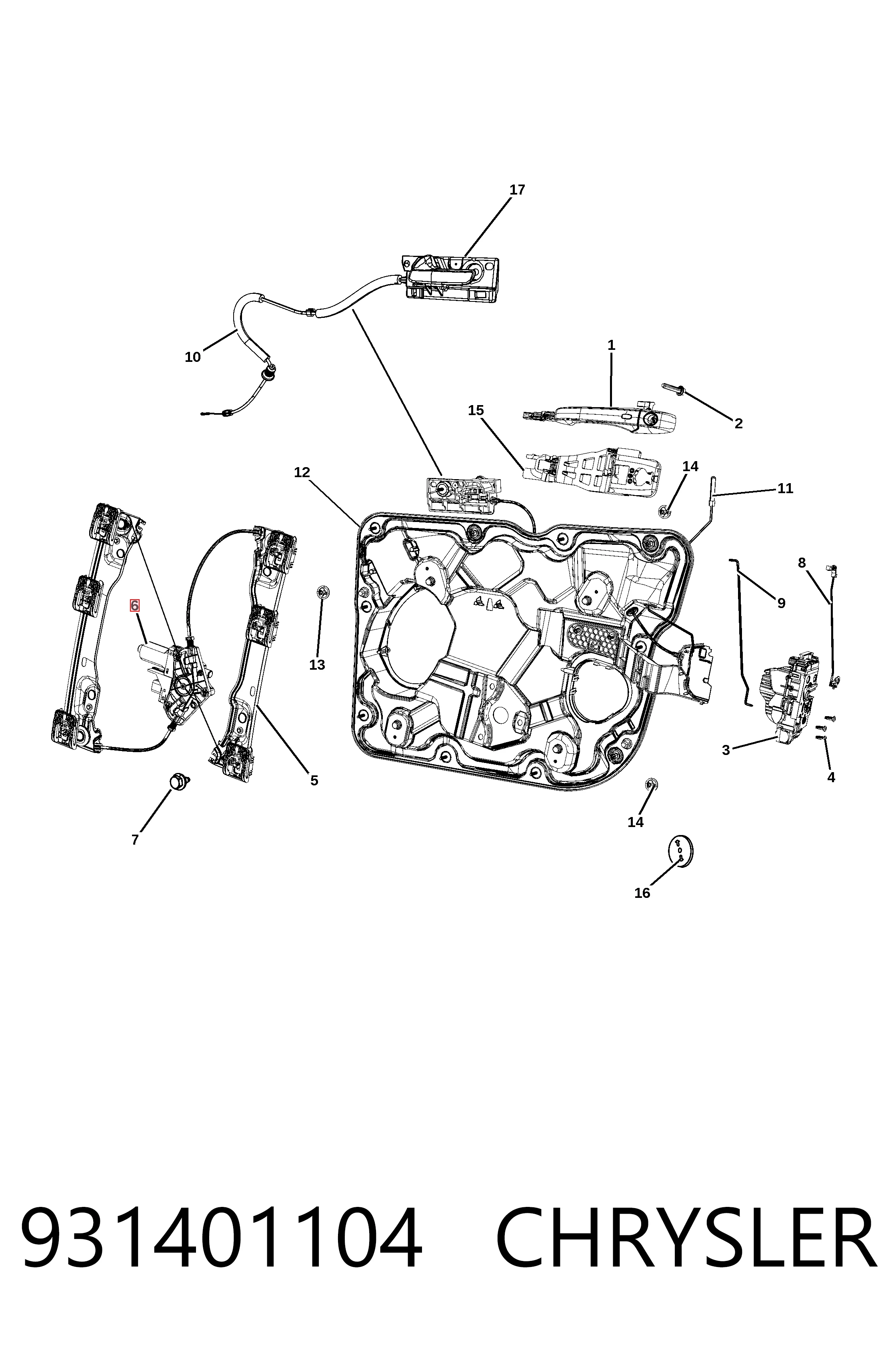 Привід ліфта передній Fiat/Alfa/Lancia K68079282AB