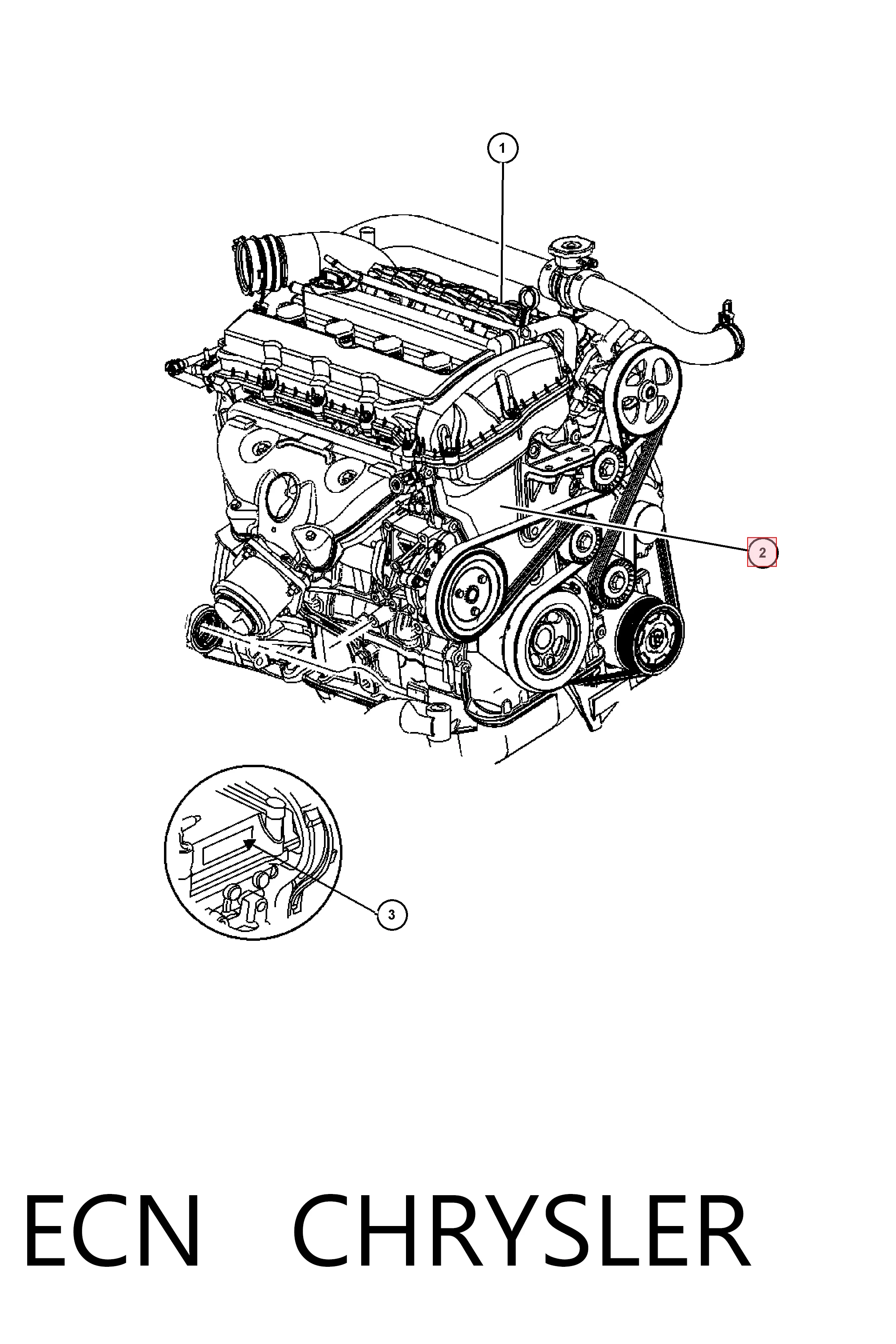 ECN Chrysler Мотор в зборі