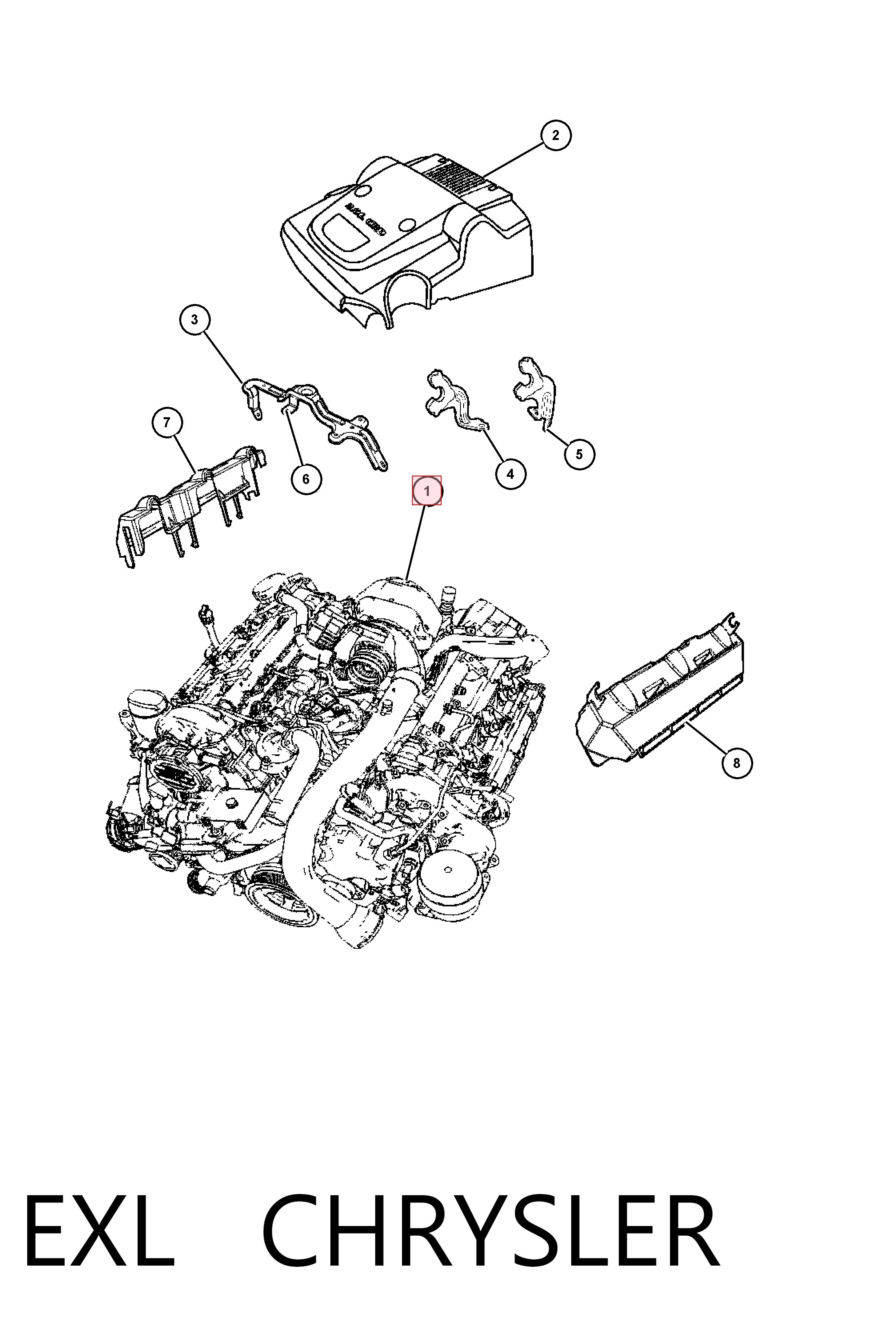 EXL Chrysler Мотор в зборі