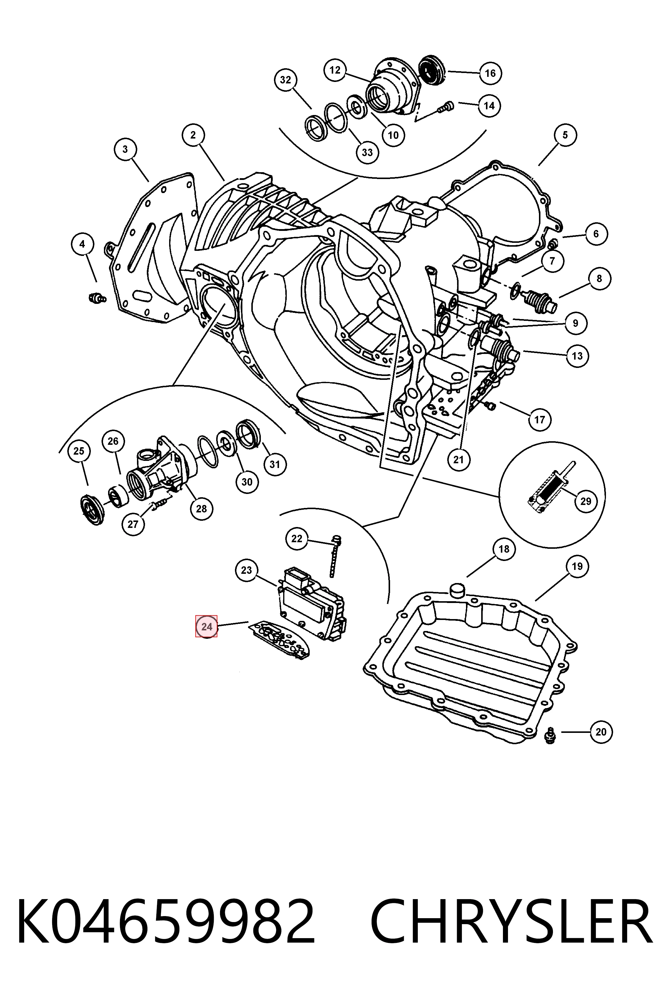  Fiat/Alfa/Lancia K04659982 ціна, від 10.69 USD