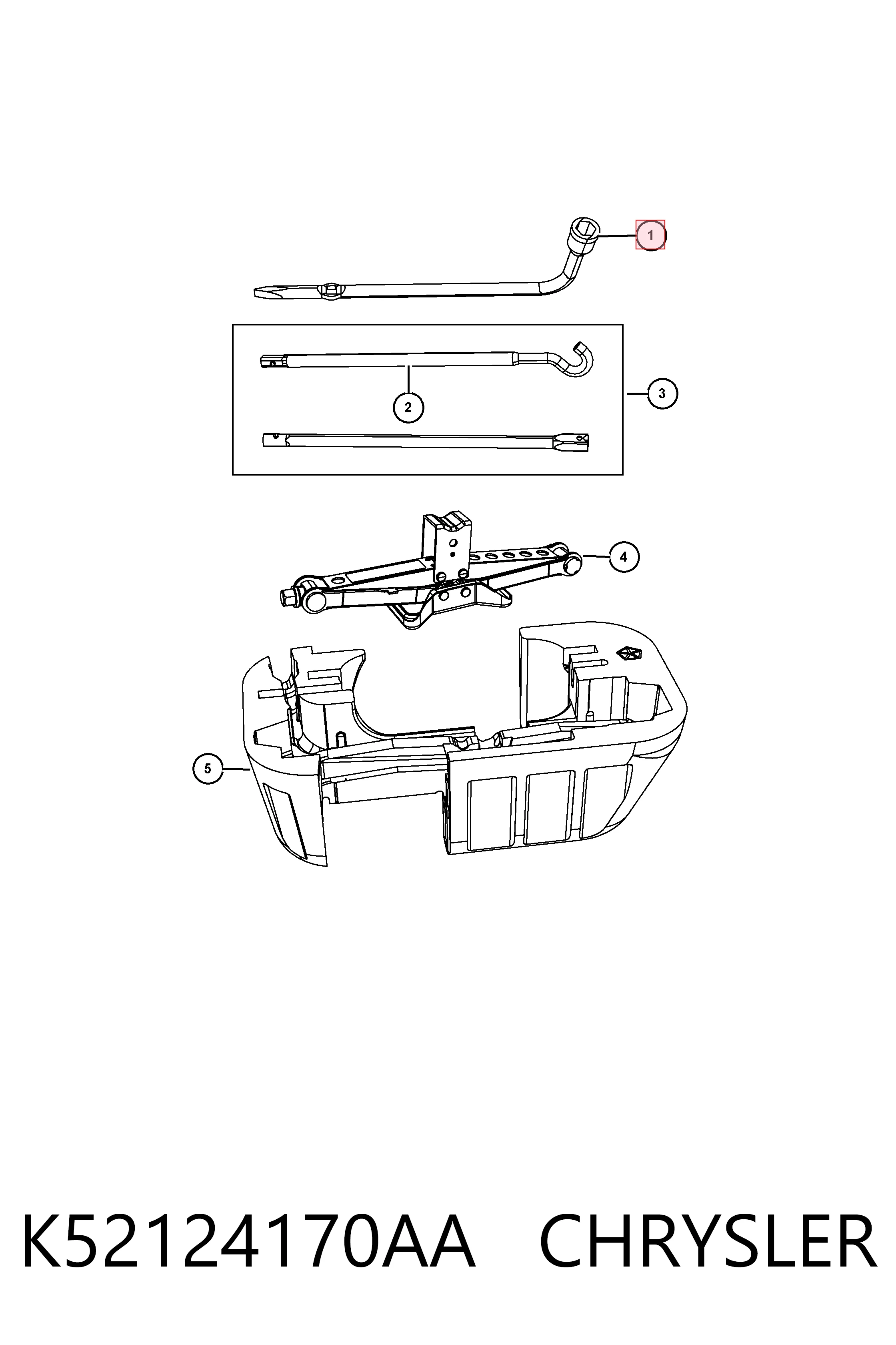 52124170AA Fiat/Alfa/Lancia 