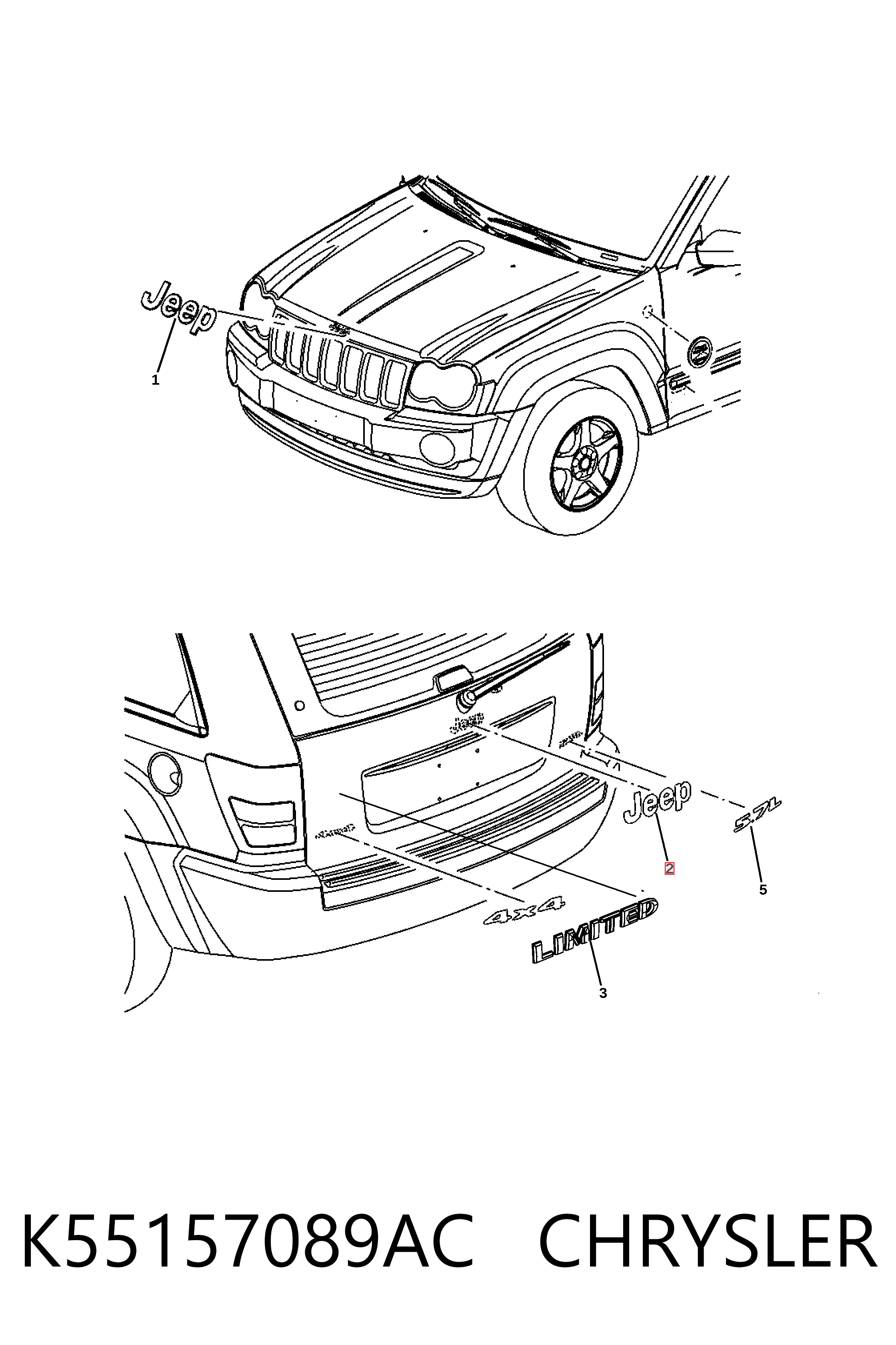 Купити K55157089AC Fiat/Alfa/Lancia 