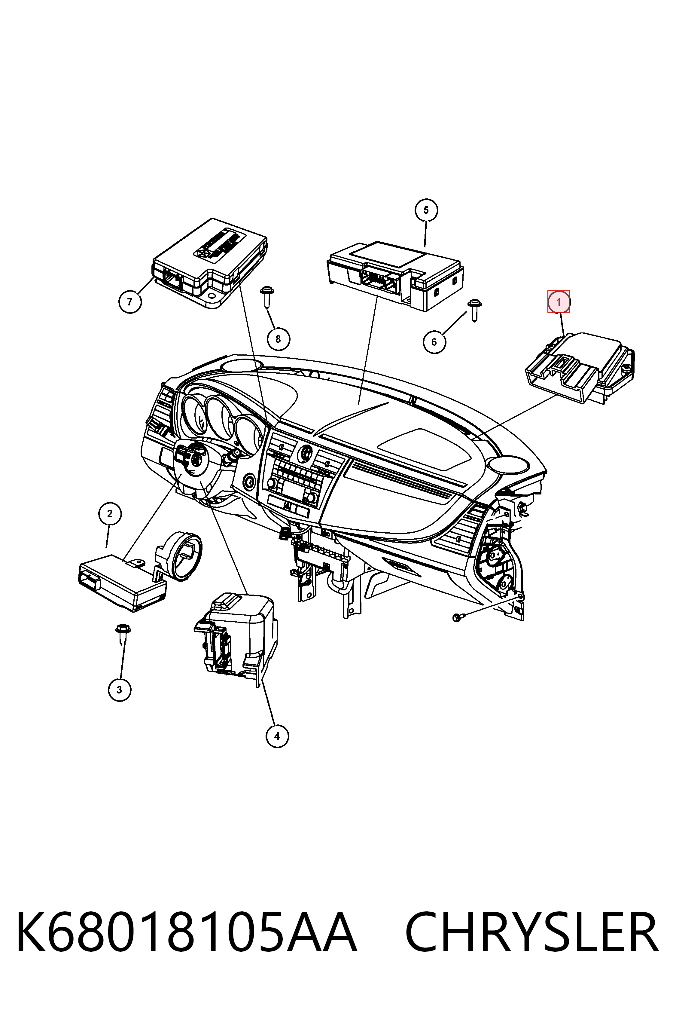 Резистор обігрівача Dodge Journey позашляховик (2008 - 2020) ціна, від 5.95 USD