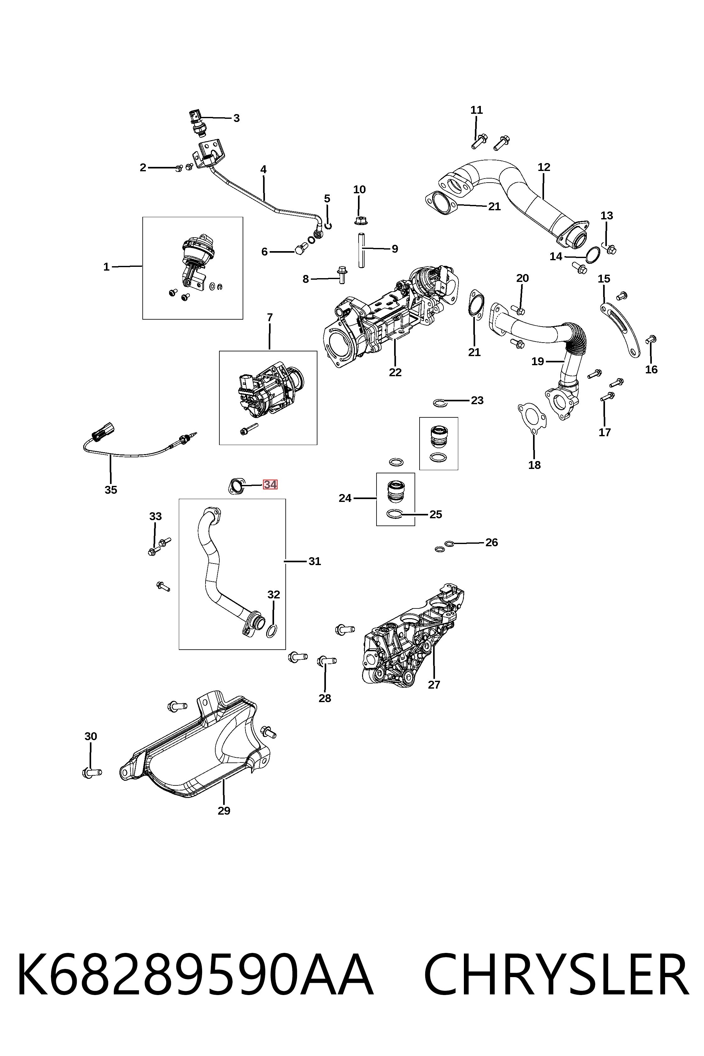  Fiat/Alfa/Lancia K04720450AB ціна, від 14.06 USD
