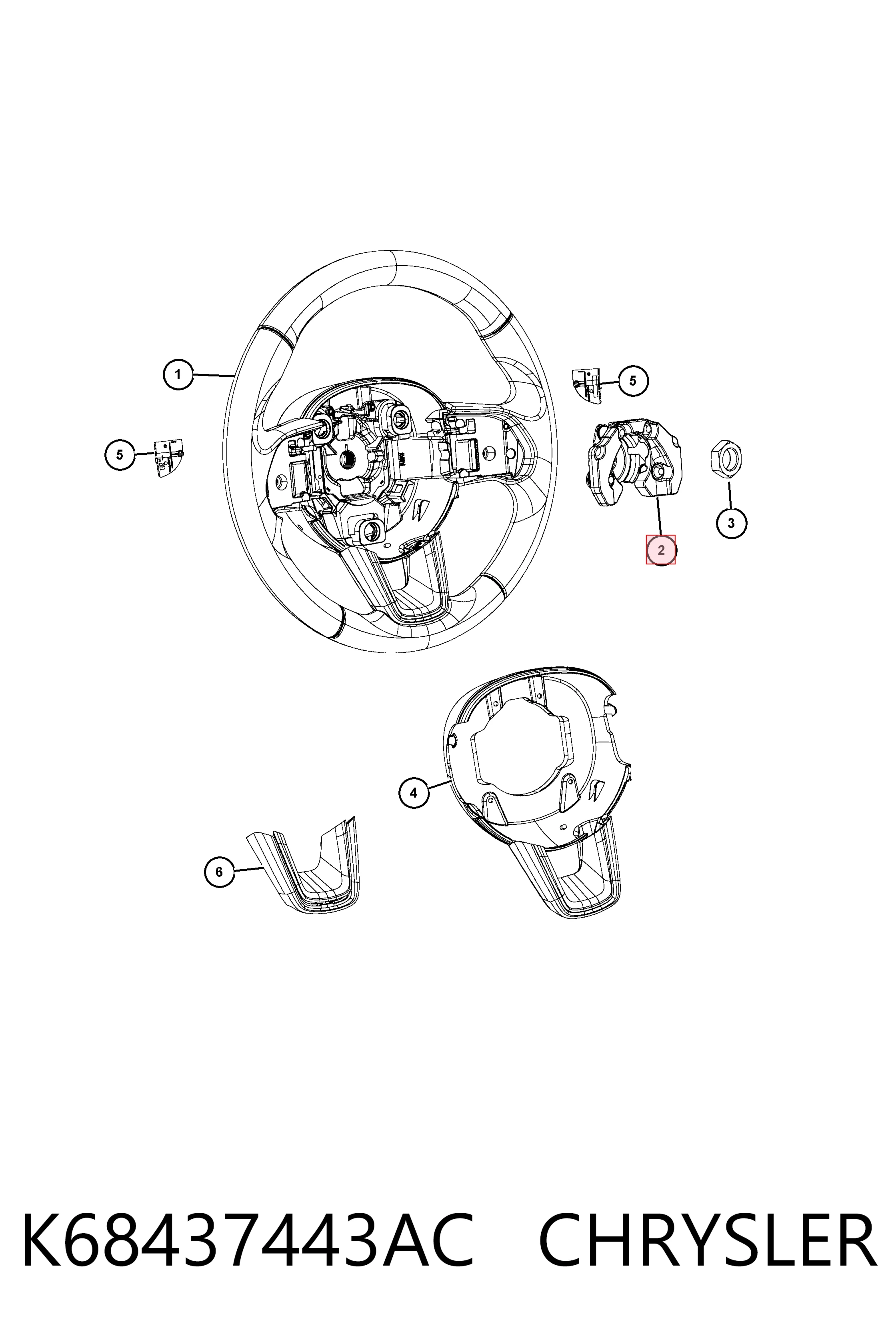 Купити K68304141AB Fiat/Alfa/Lancia 