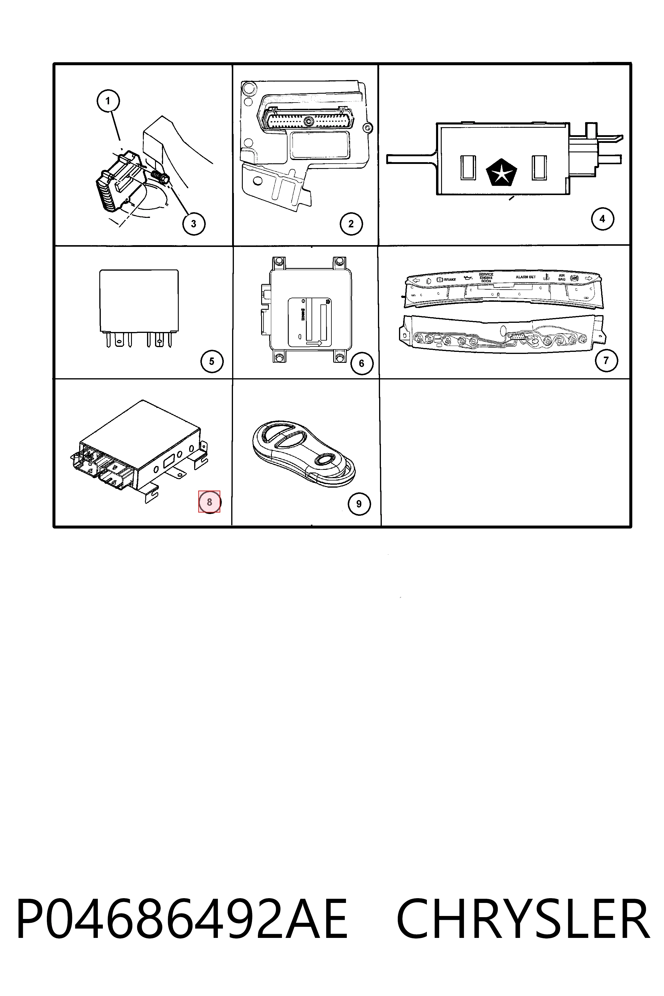  K04686492AF Fiat/Alfa/Lancia
