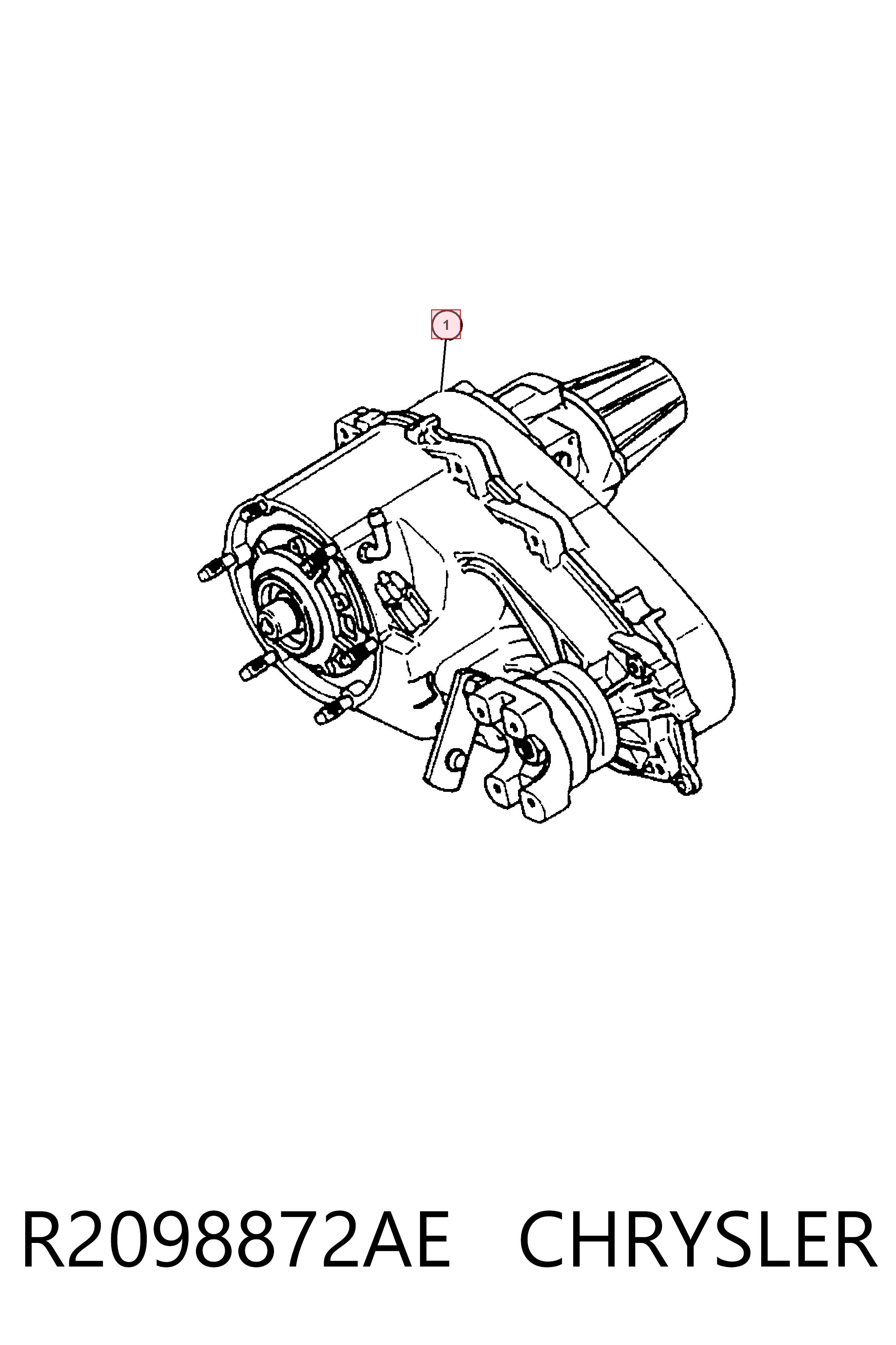 K52098872AB Fiat/Alfa/Lancia Раздатка (коробка роздавальна)