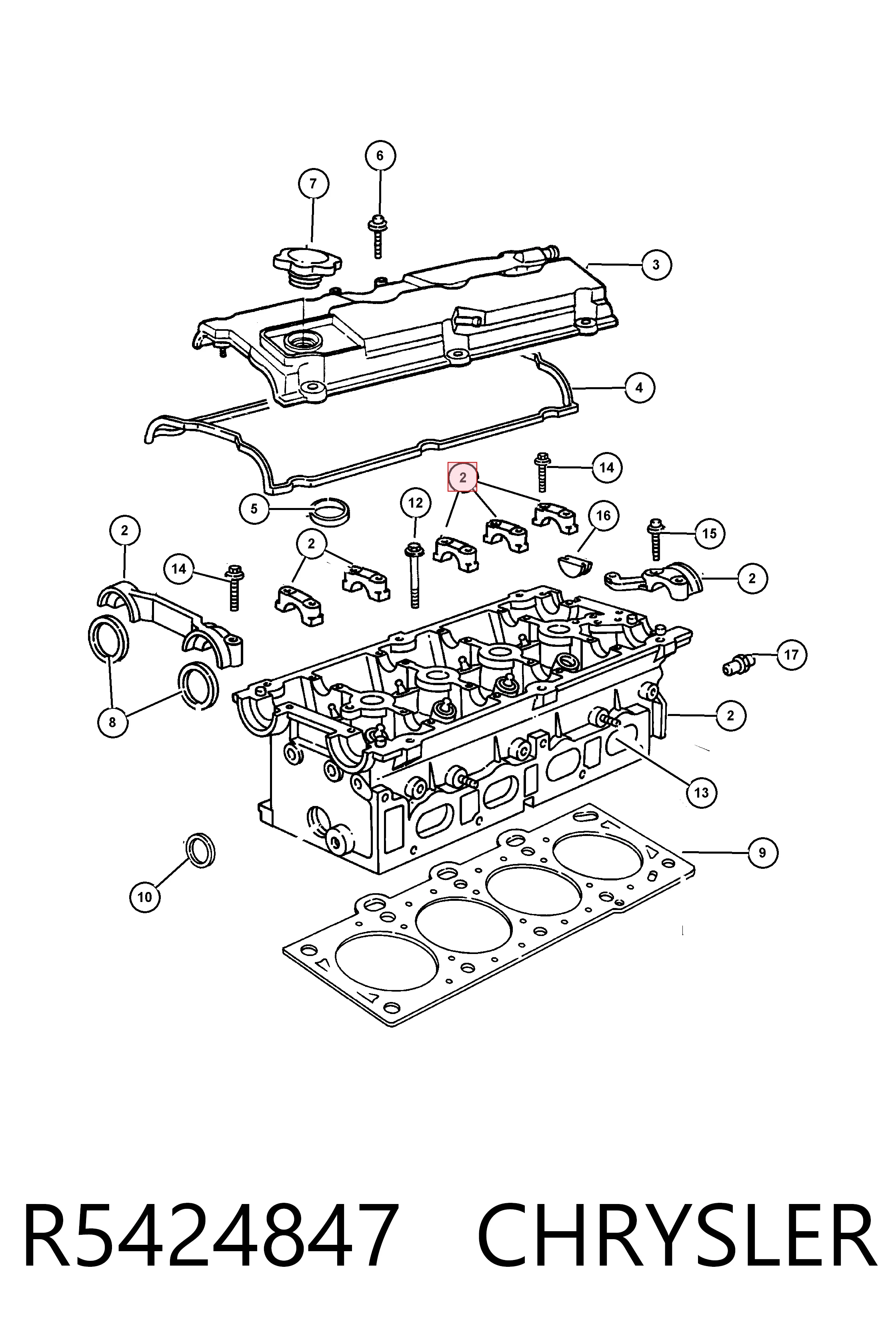 K05170051AA Fiat/Alfa/Lancia Головка циліндрів