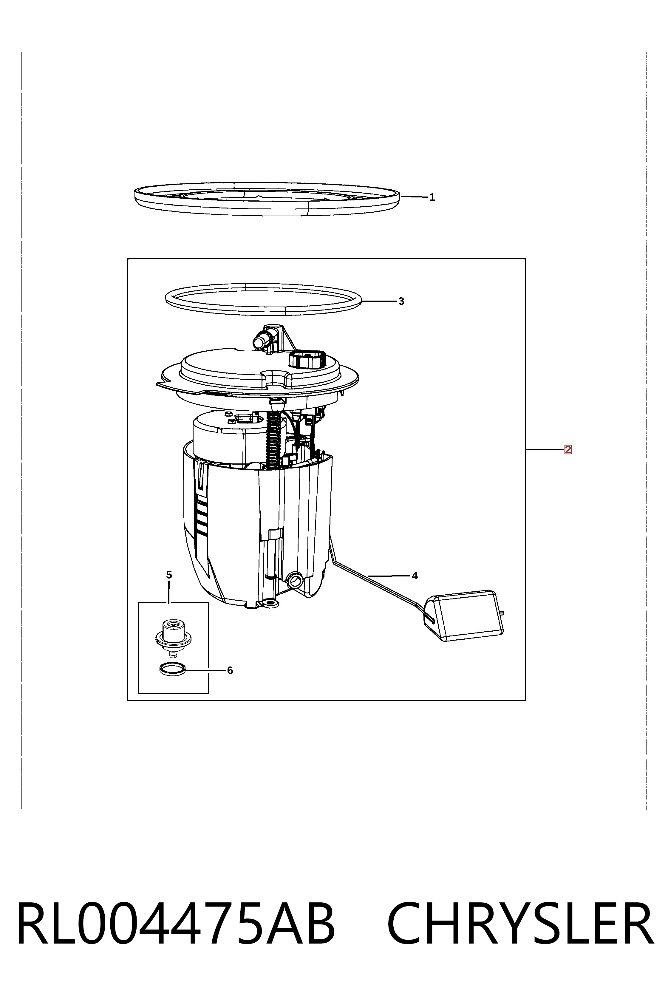 RL004475AB Chrysler Електробензонасос