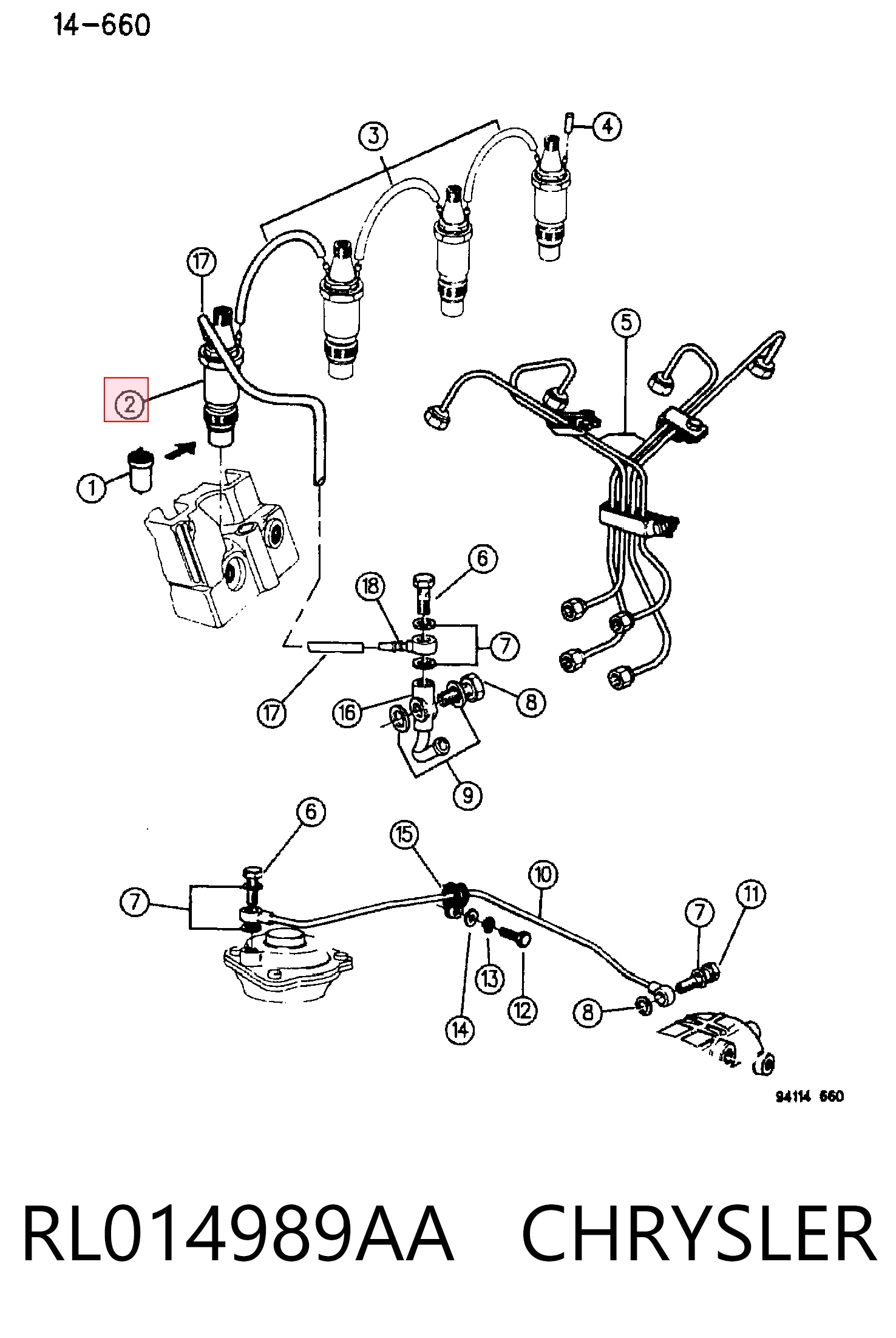 Купити K04720171 Fiat/Alfa/Lancia Форсунка дизельна в зборі, розпилювач + тримач