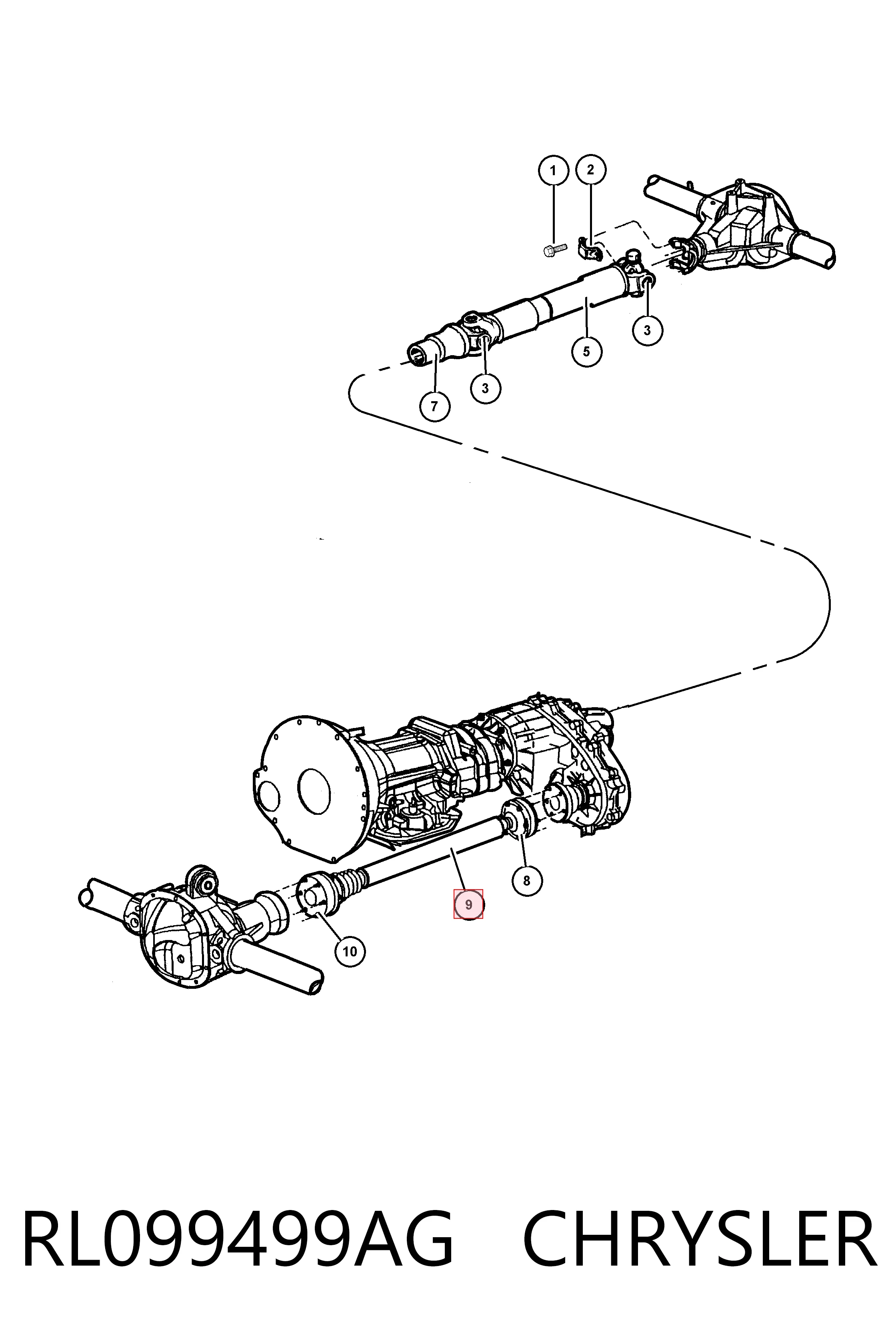 BB3044 Posterparts Кардан передній