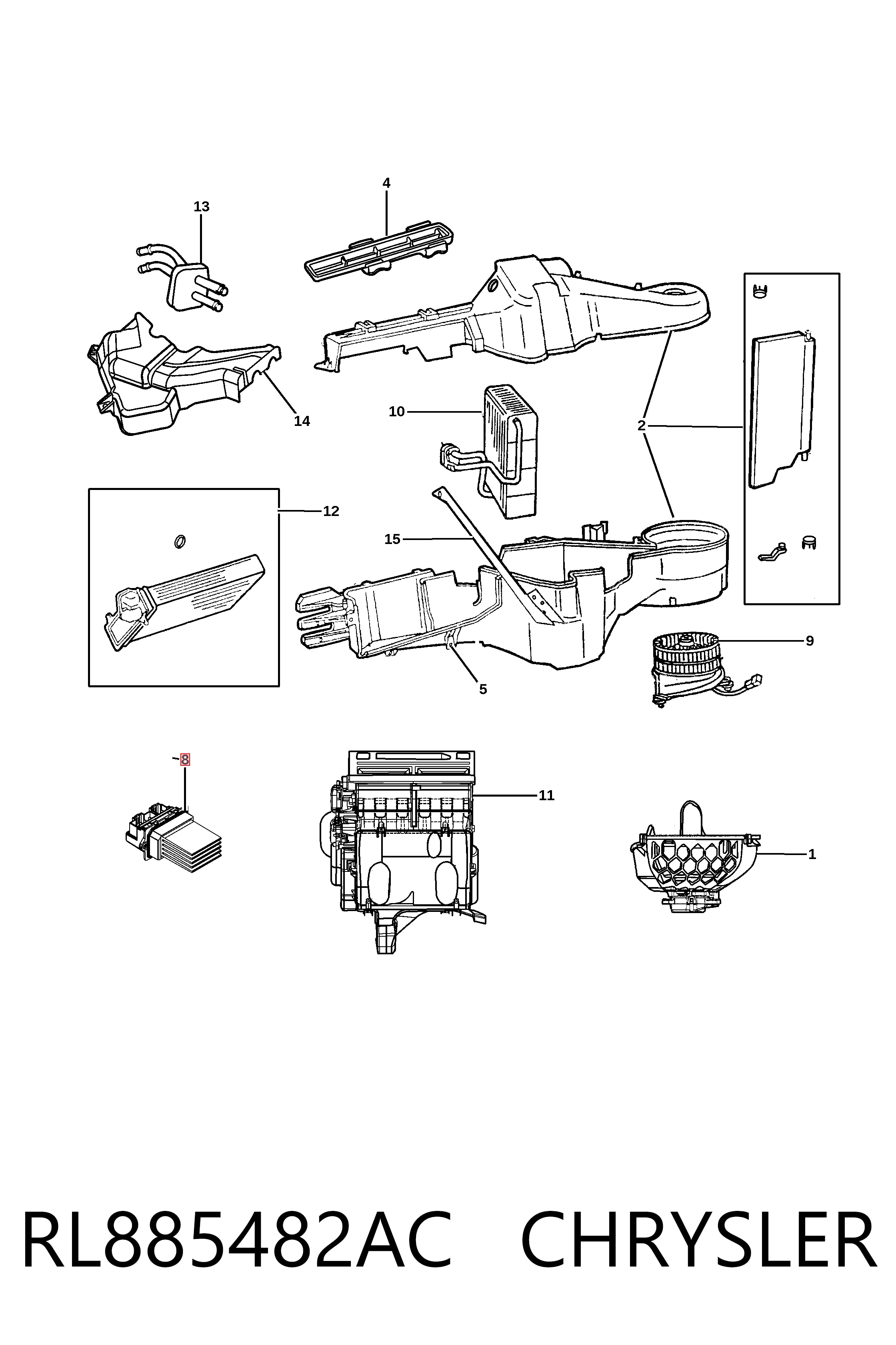 RL885482AC Chrysler Регулятор оборотів пічки