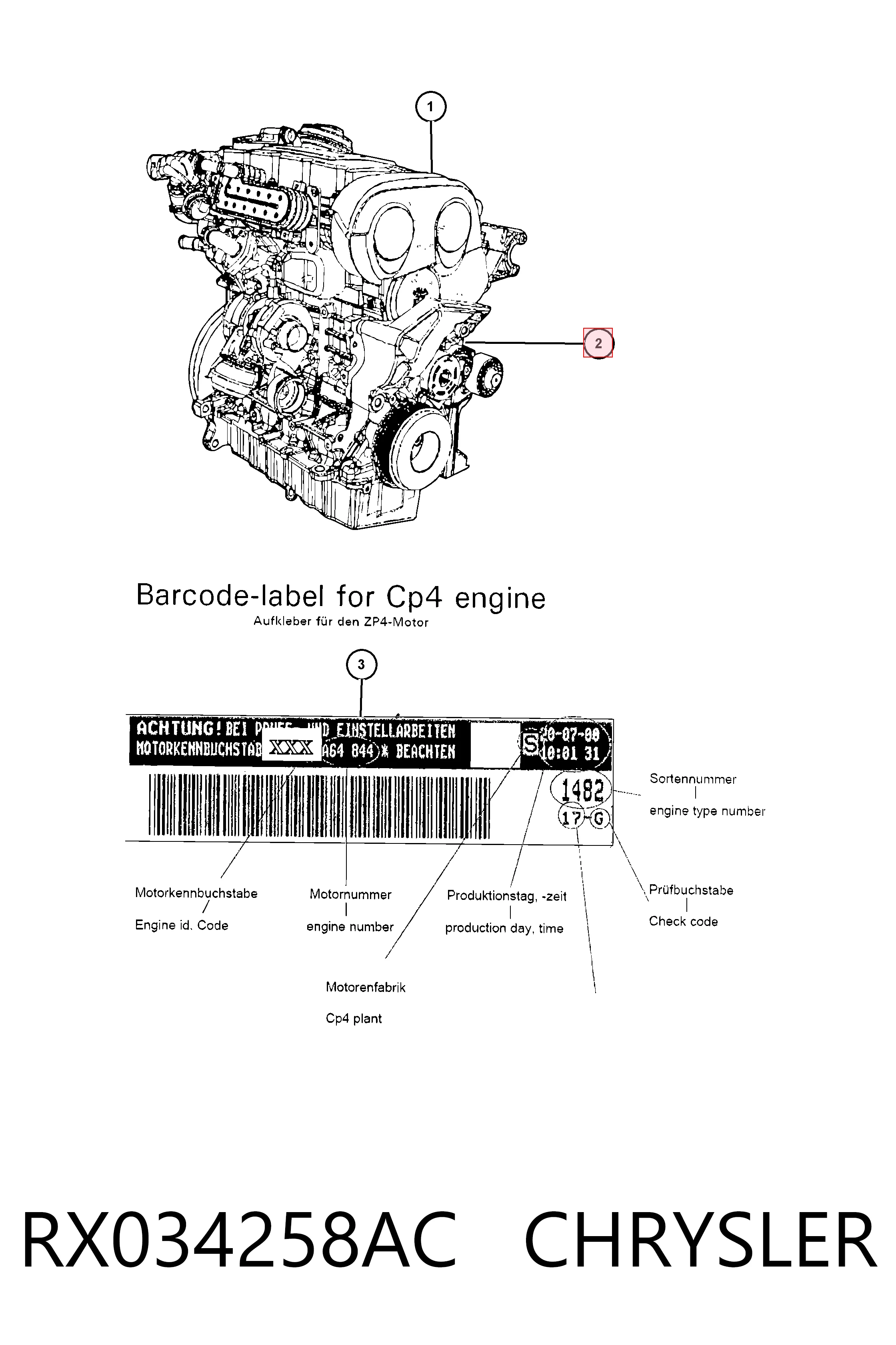  Fiat/Alfa/Lancia K68034258AD ціна, від 1687.29 USD