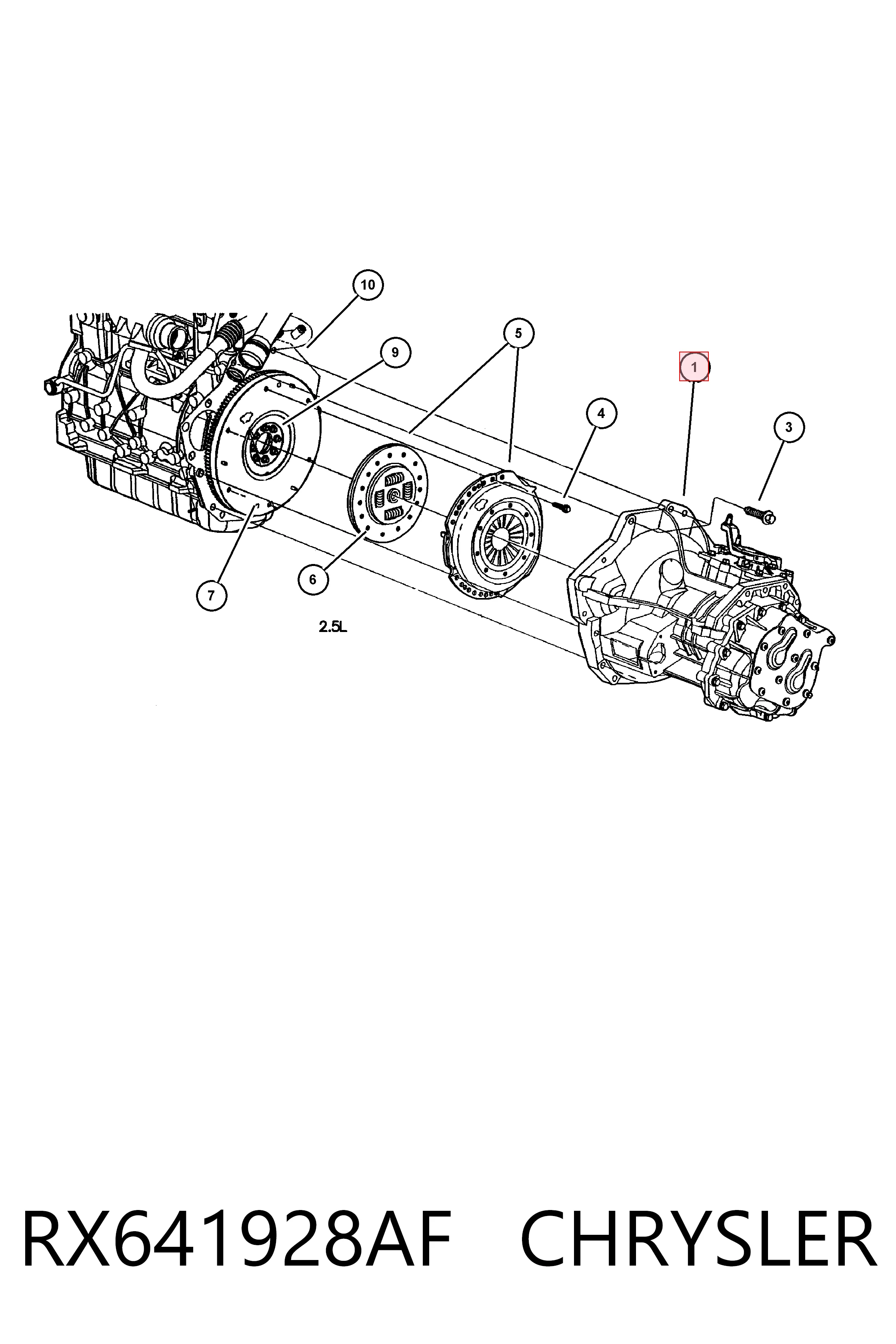 МКП в зборі Fiat/Alfa/Lancia K04641928AE ціна, від 197.74 USD