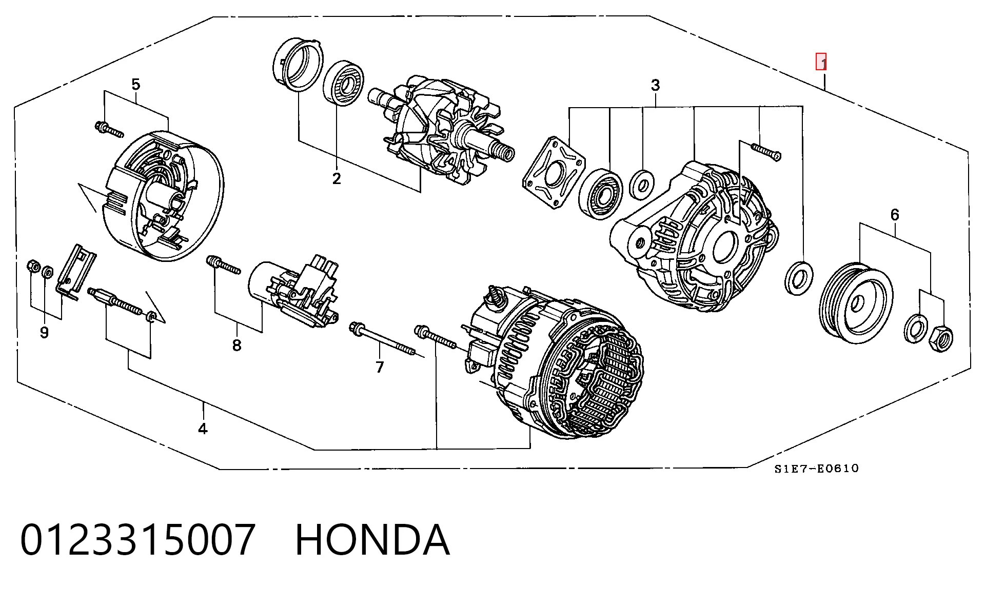 Генератор автомобільний Jurid/Bendix JA1405IR