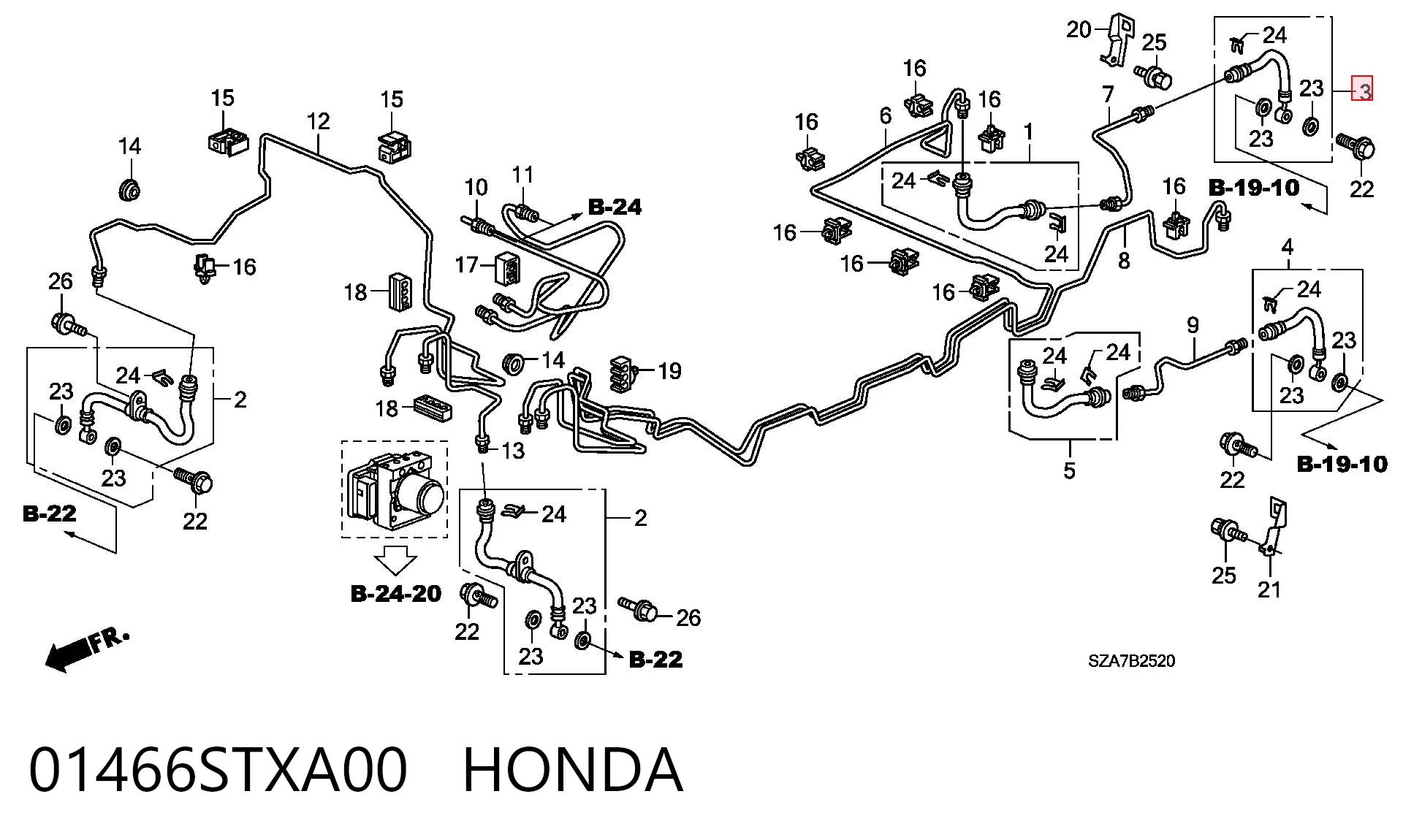 01466STXA00 Honda 