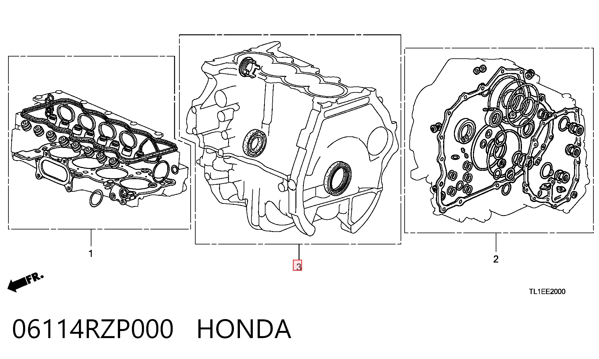 Сальник коленвала двигуна, передній Honda CR-V IV позашляховик (RM) (2012 - 2016) ціна, від 28.19 USD