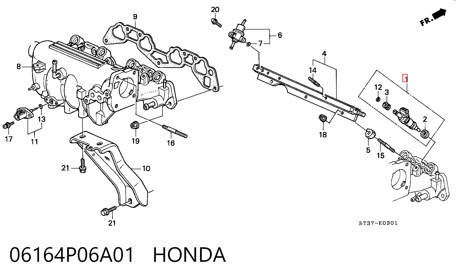 06164P06A01 Honda 