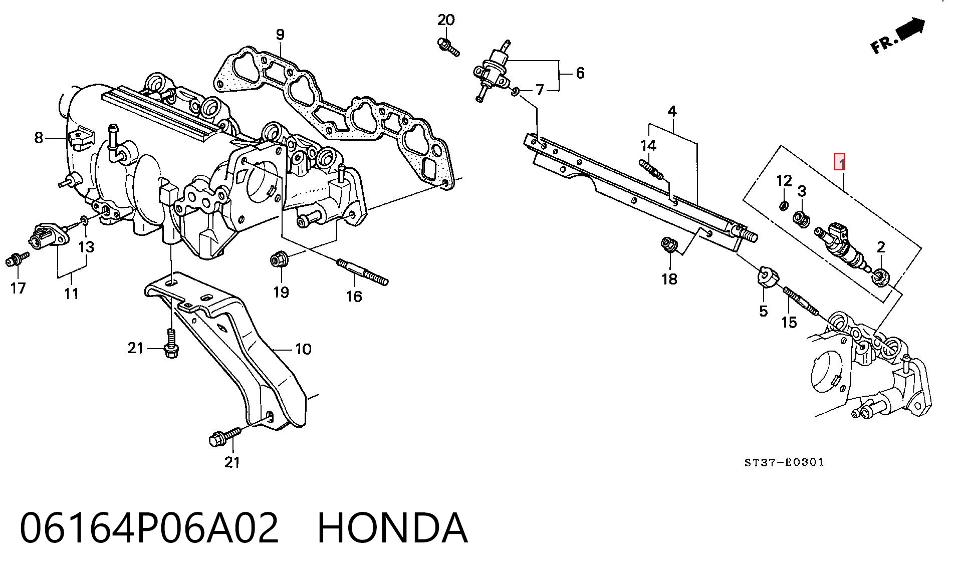 06164P06A02 Honda 