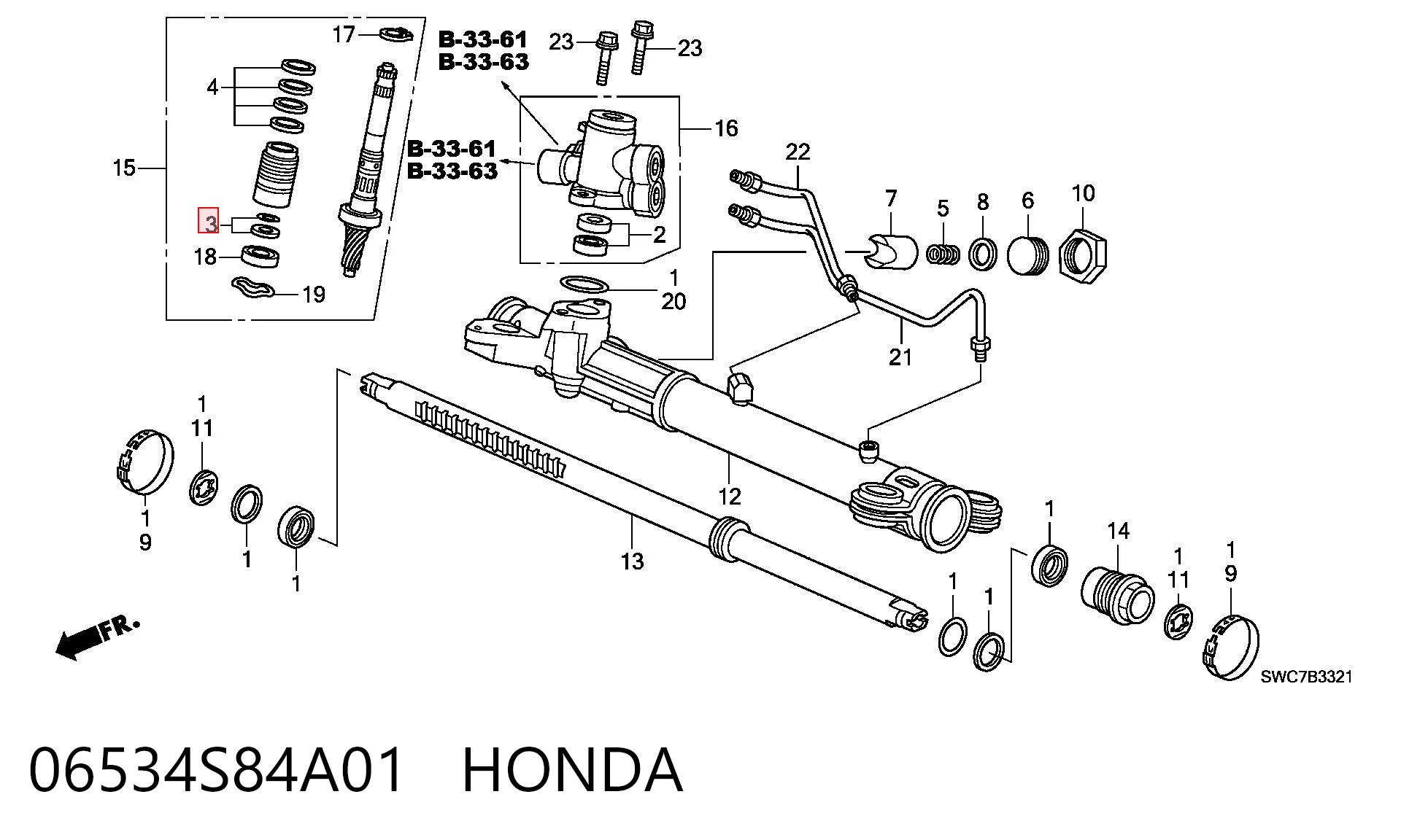 РМК рульовго механізму Honda Civic VIII седан (FD, FA) (2005 - 2013) ціна, від 3.99 USD