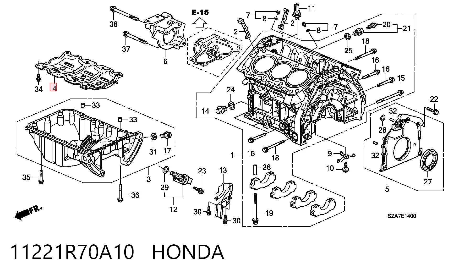 11221R70A10 Honda 