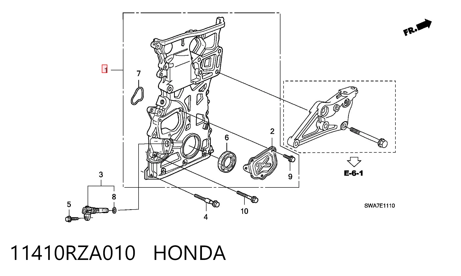 11410RZA010 Honda 