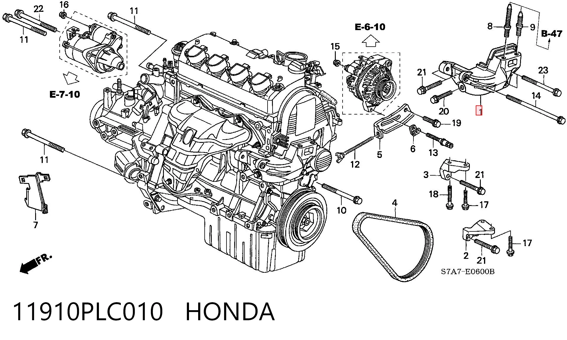 11910PLC010 Honda 