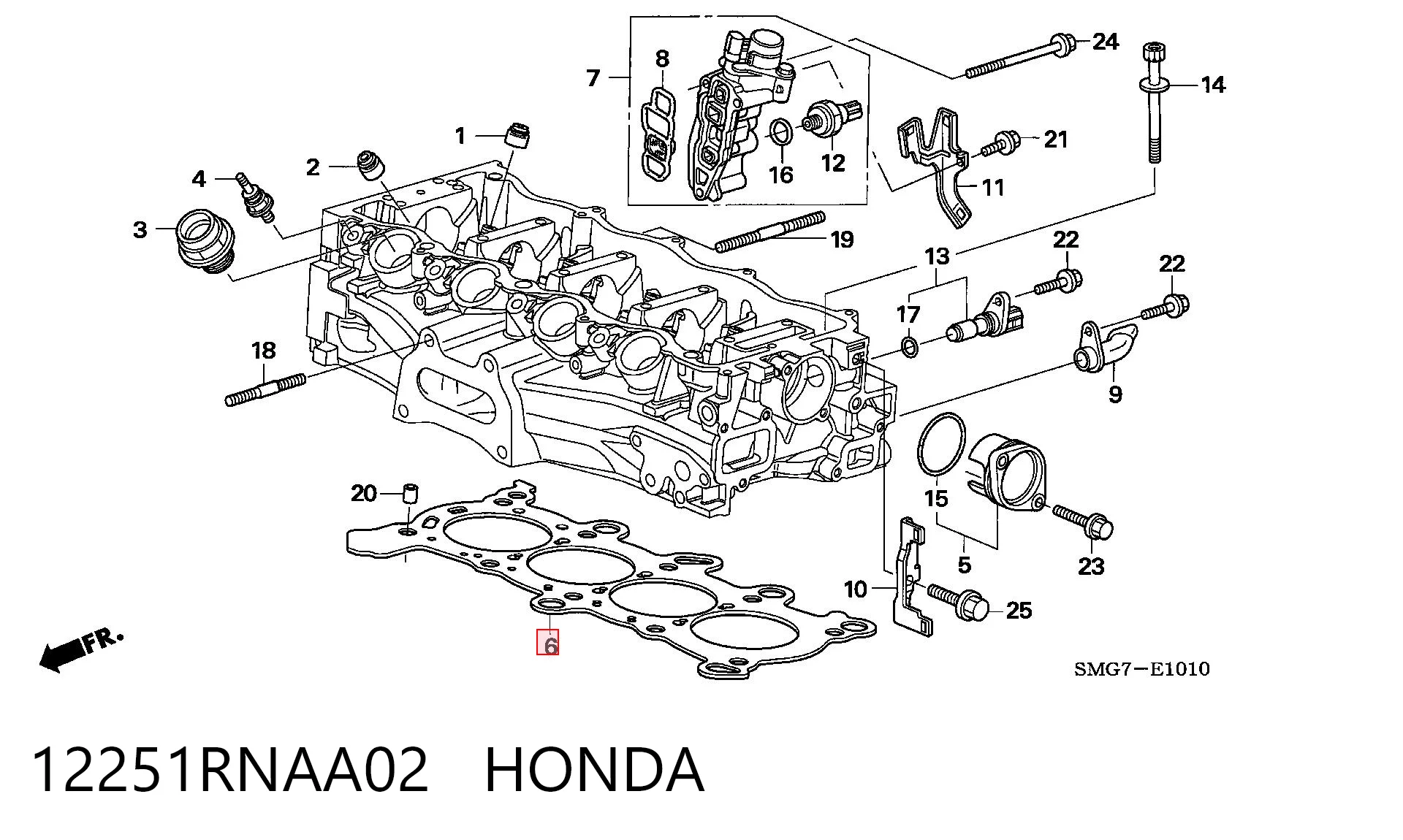 Прокладка ГБЦ NIPPON MOTORS 12251RNA004 ціна, від 30.27 USD
